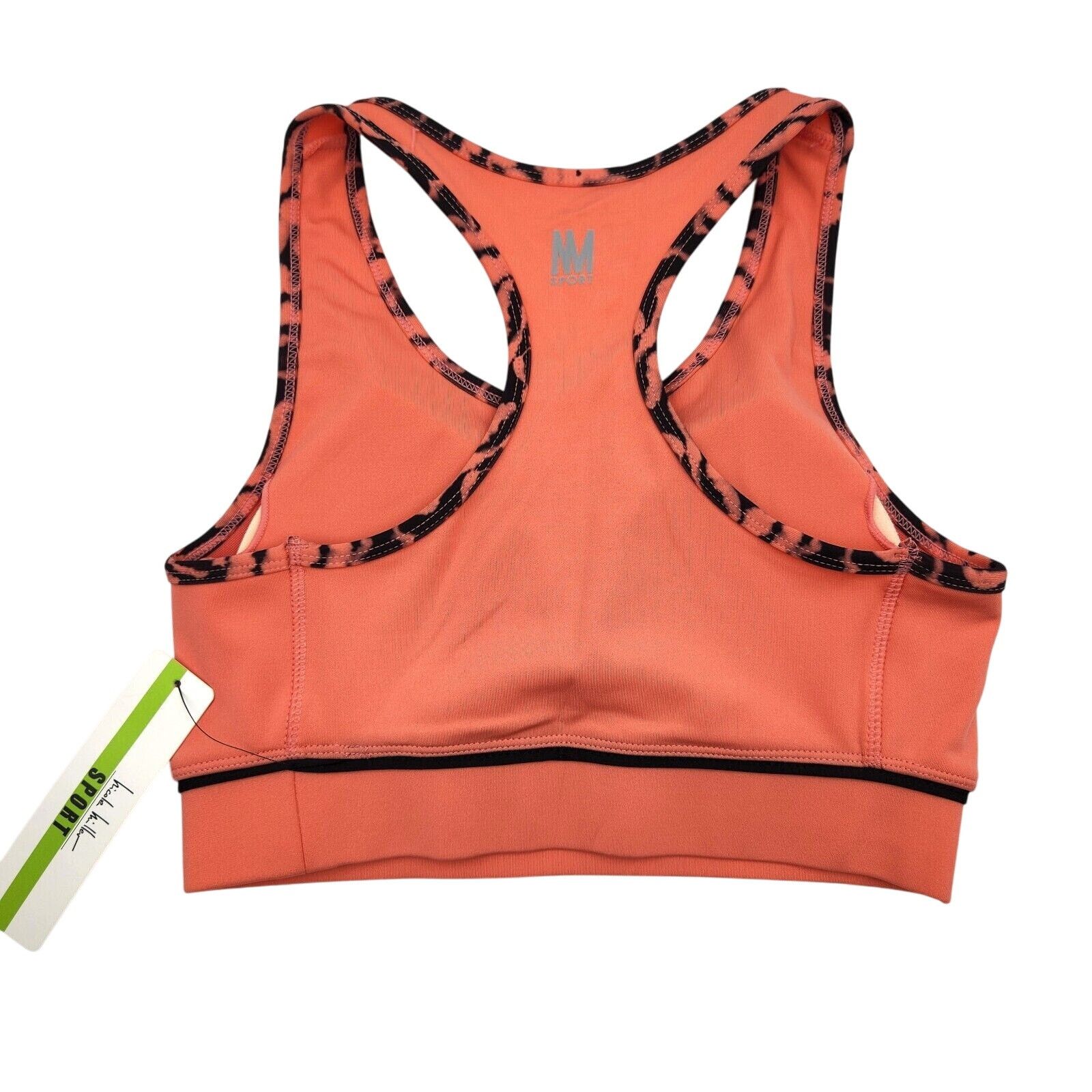 Nicole Miller Nicole Miller Women Coral Low Impact Yoga Sports Bra Size S Size S / US 4 / IT 40 - 2 Thumbnail