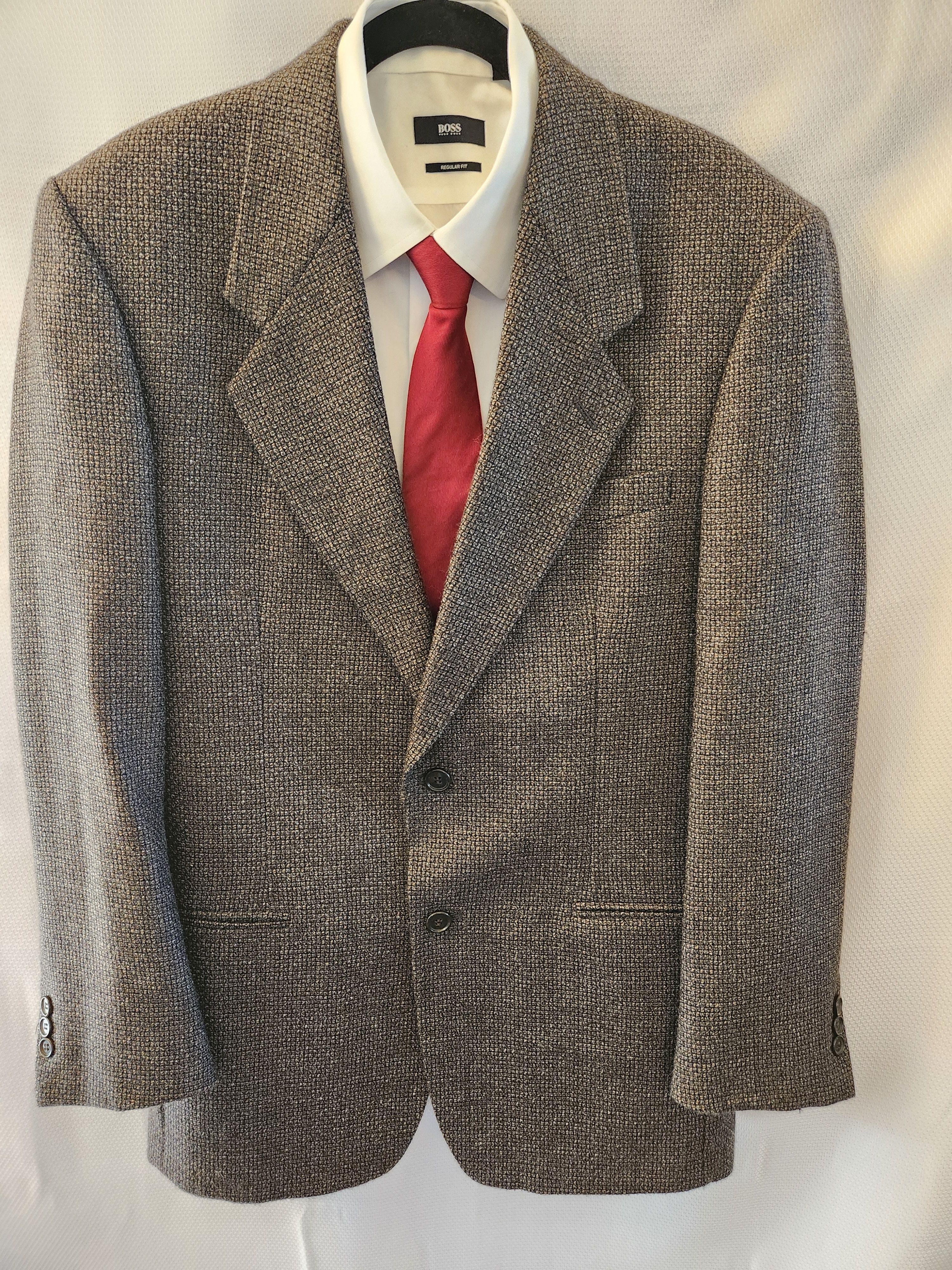 Other Riserva 100% Wool Men's Brown & Black Tweed Blazer Size 40R - 1 Thumbnail