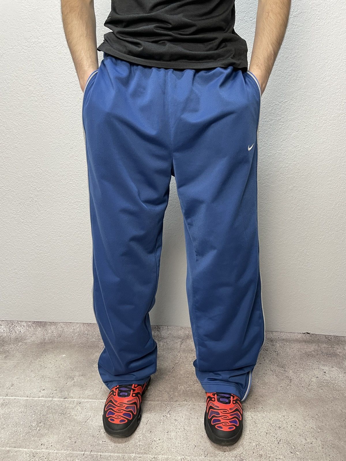 Nike × Vintage Vintage Y2K Nike Drill Track Pants Swoosh Logo Size US 34 / EU 50 - 8 Thumbnail