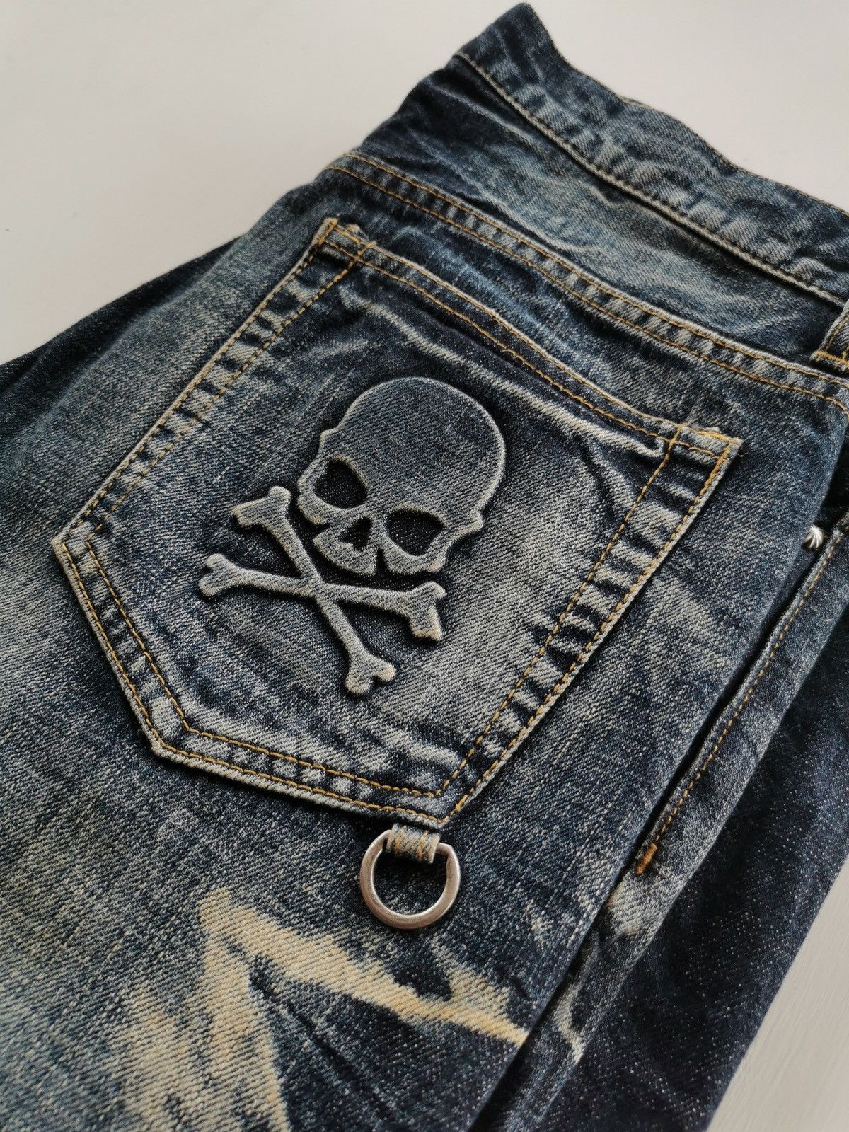 00s in the attic archive denim ドクロ スカル In The Attic × Number (N)ine In The Attic Skull Logo Back