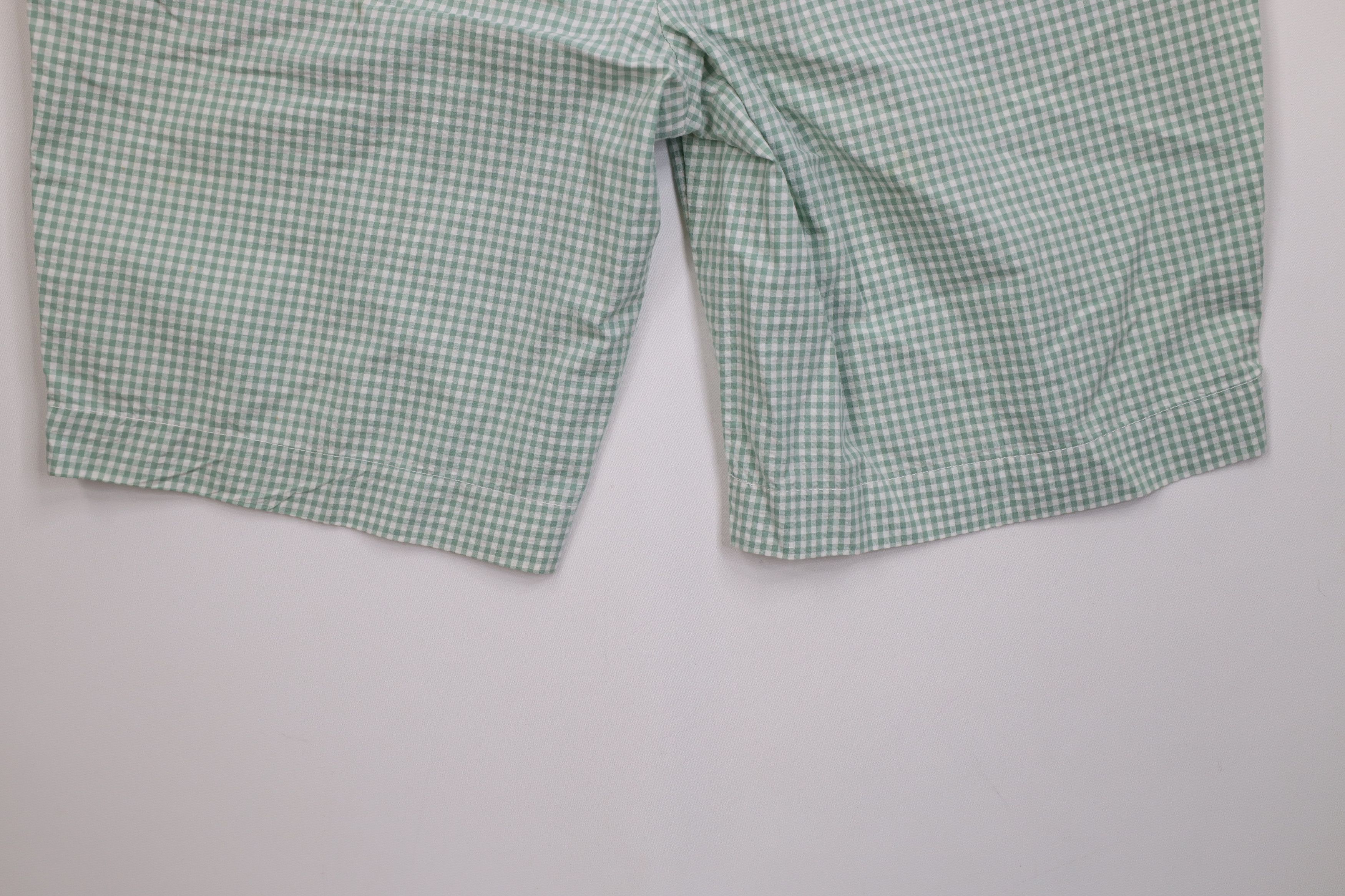 Ralph Lauren Vintage Ralph Lauren Chino Shorts Gingham Plaid Green Size US 35 - 15 Thumbnail