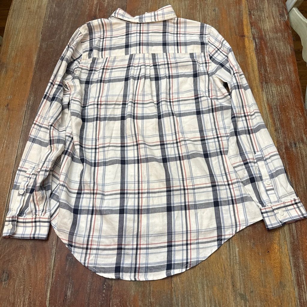 Marine Layer Marine Layer Plaid Button Down Large White Blue Red Size L / US 10 / IT 46 - 11 Thumbnail