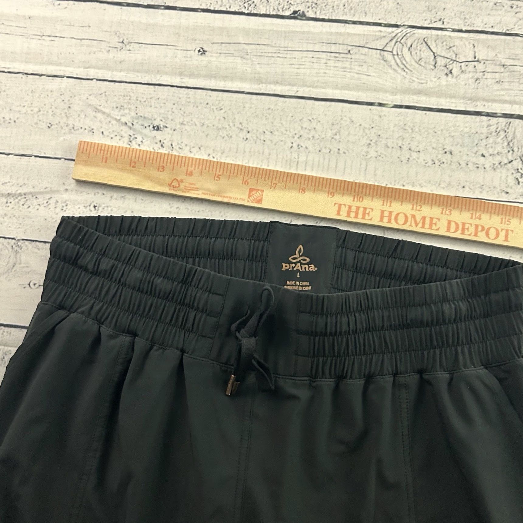Prana prAna Bindu Cropped Joggers Pants Women's S Black Athletic Tie Bottoms Cropped Activewear Size 28" / US 6 / IT 42 - 3 Thumbnail