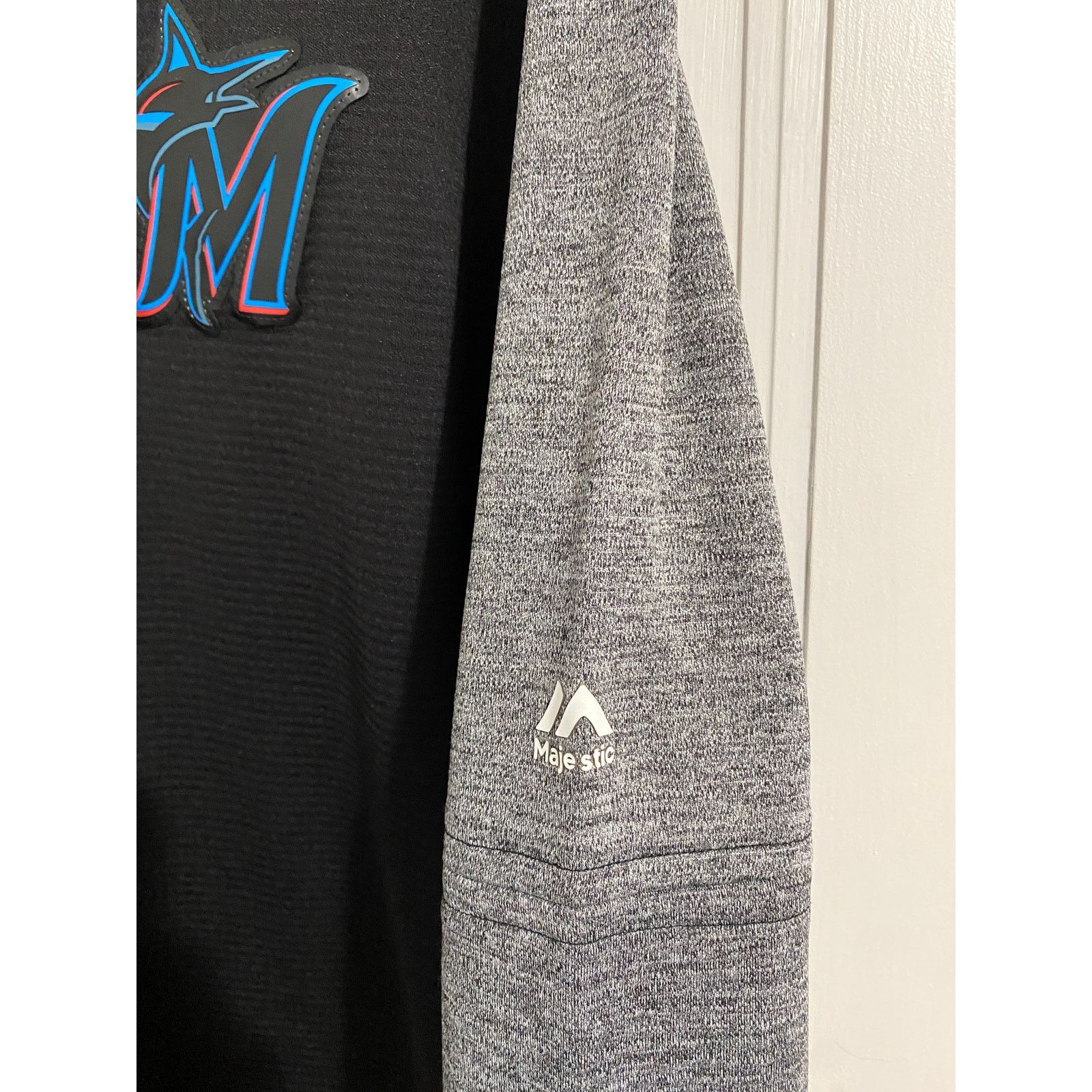 Majestic Miami Marlins Majestic Baseball Crewneck Sweatshirt Size XL Size US XL / EU 56 / 4 - 3 Thumbnail