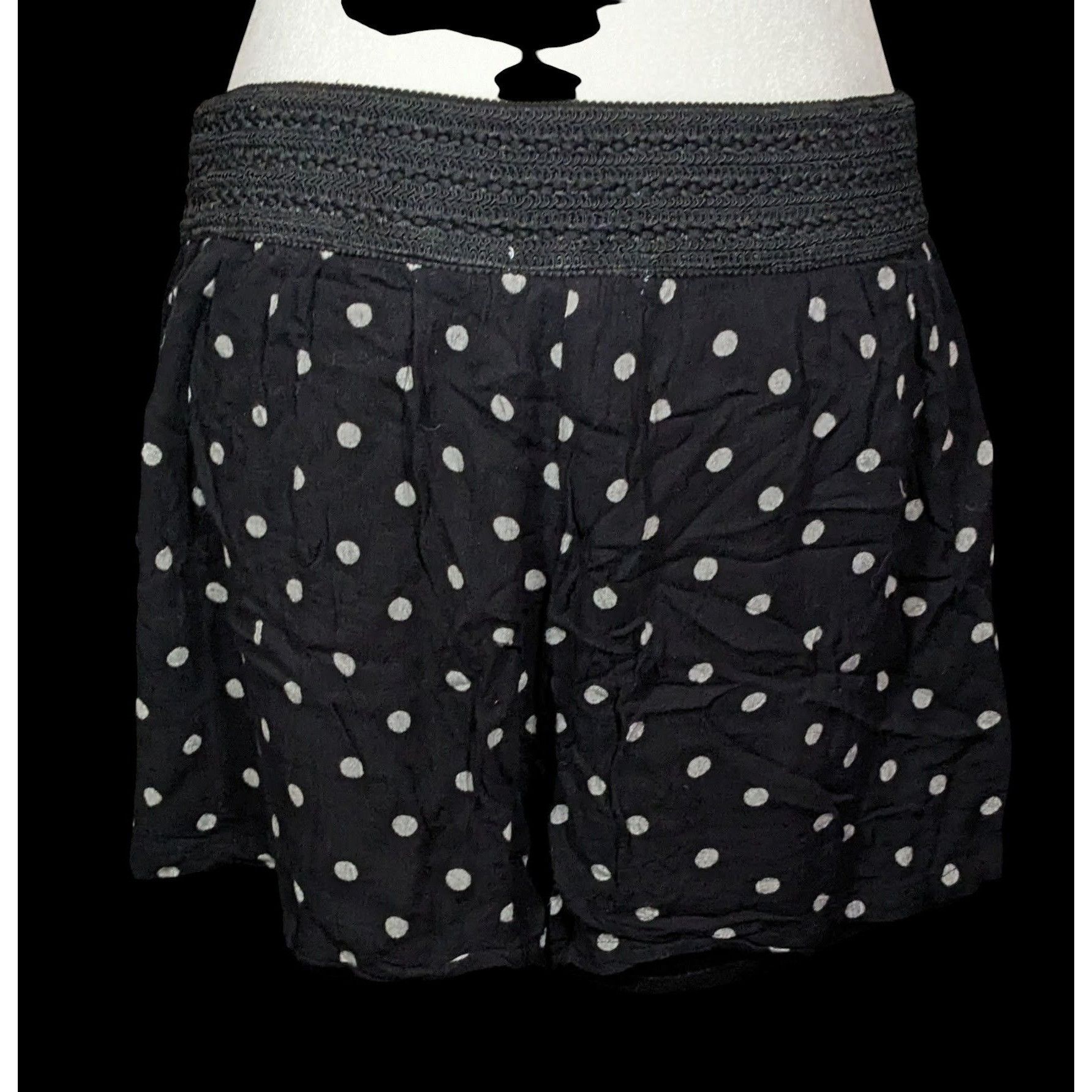 Other French Laundry Skort Black With White Polka Dots Size 32" / US 10 / IT 46 - 2 Thumbnail