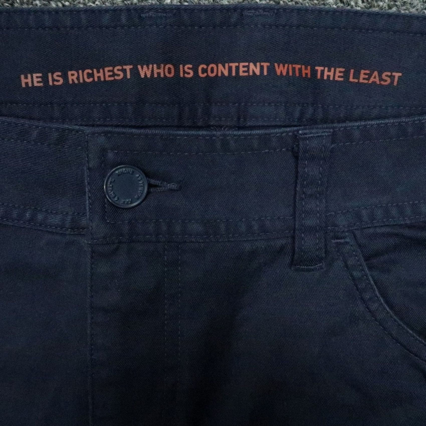 Rhone Rhone Pants Mens 35x30 Blue Everyday Twill 5 Pocket Trouser Chino Size US 35 - 4 Thumbnail