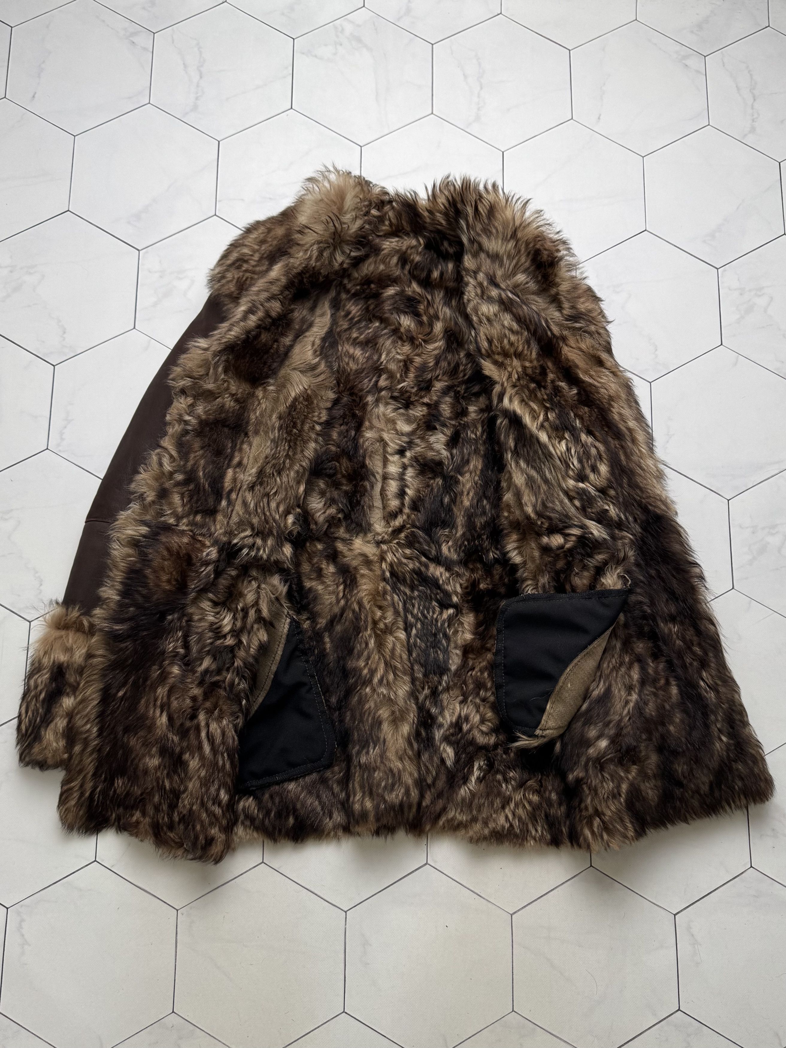 Japanese Brand Vintage Real Sheepskin Coat With Belt (B550)E2D15 Size M / US 6-8 / IT 42-44 - 6 Thumbnail