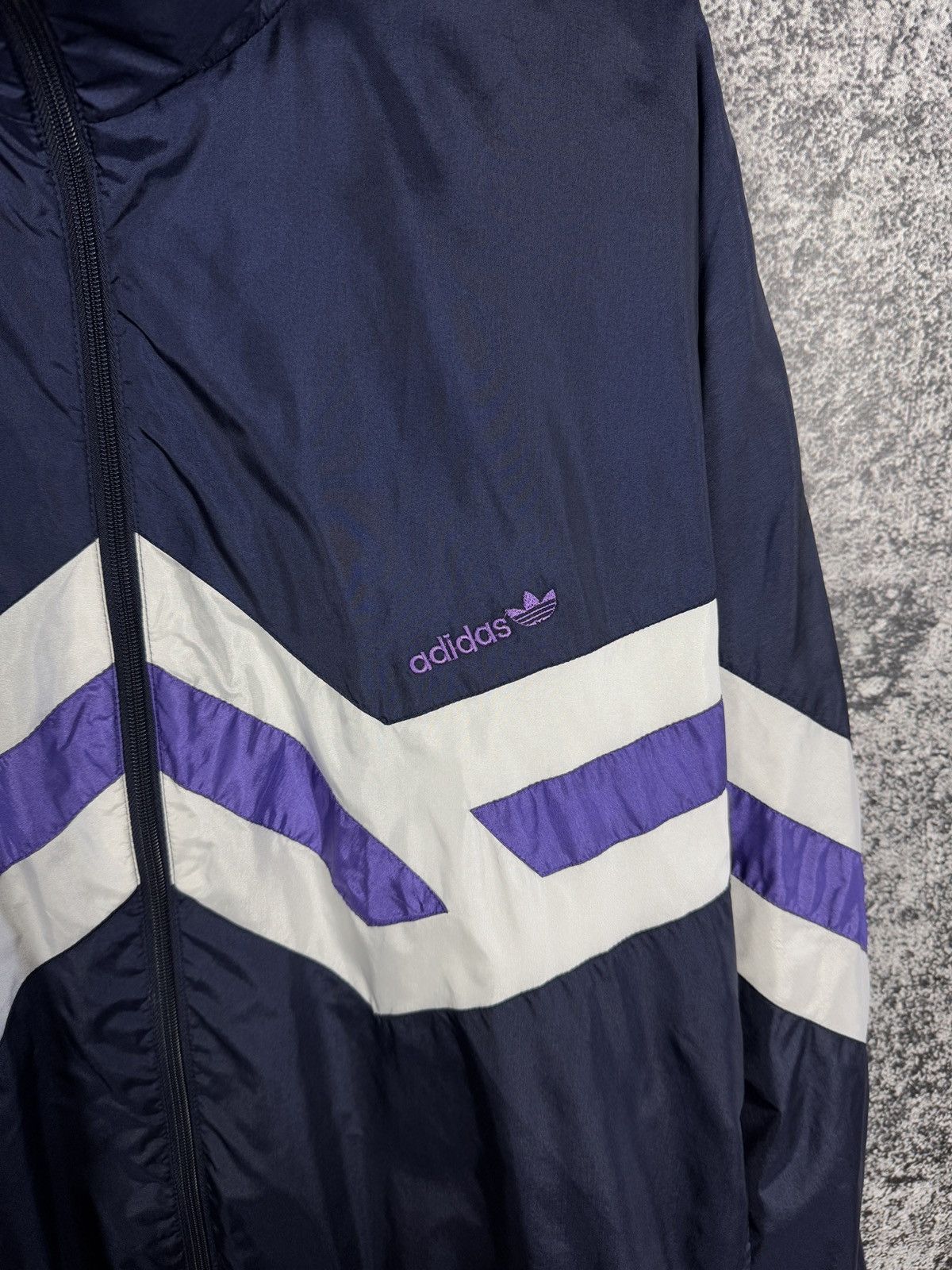 Adidas Adidas Vintage Nylon Jacket Windbreaker Retro 90s Size M-L Size US M / EU 48-50 / 2 - 6 Thumbnail