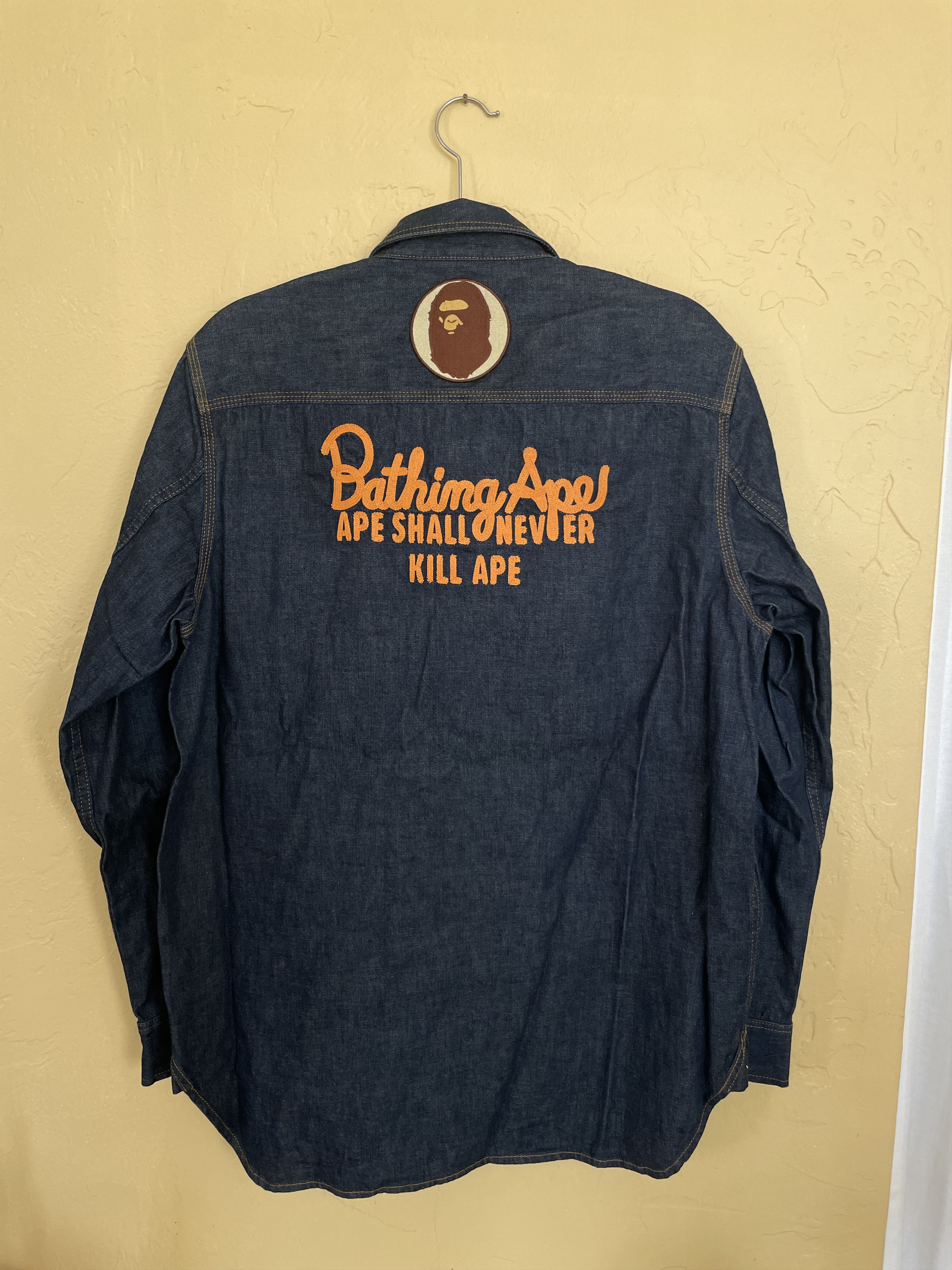 Bape BAPE Champion Denim Shirt Indigo Size US L / EU 52-54 / 3 - 2 Thumbnail