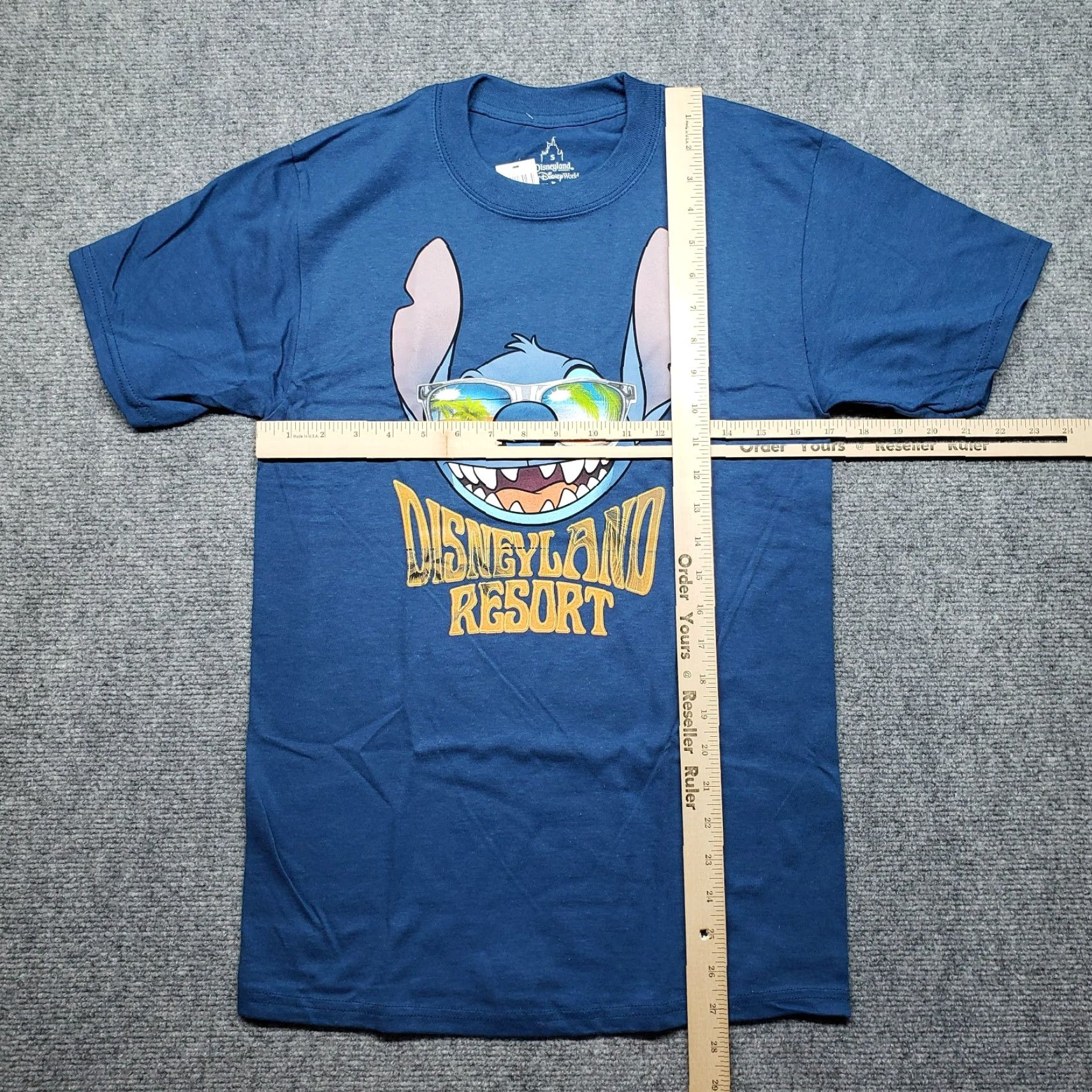 Hanes Hanes Disneyland T-Shirt Men's S Blue Stitch Graphic Cotton Regular Fit Disney Cartoon Size US S / EU 44-46 / 1 - 7 Thumbnail