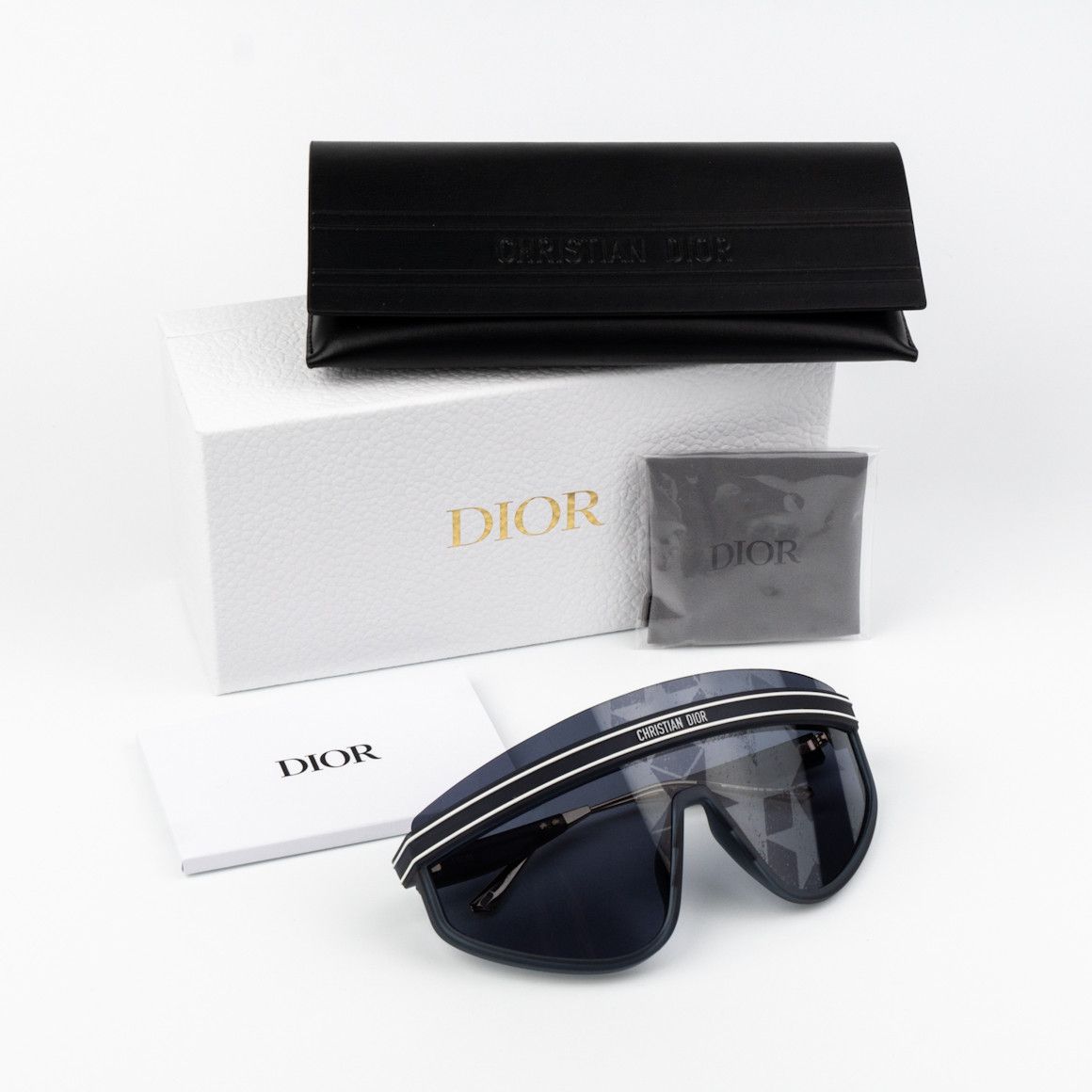 Dior Dior Women Sunglasses Matte Navy Blue Silver M2U 31B7 NEW Size ONE SIZE - 11 Thumbnail