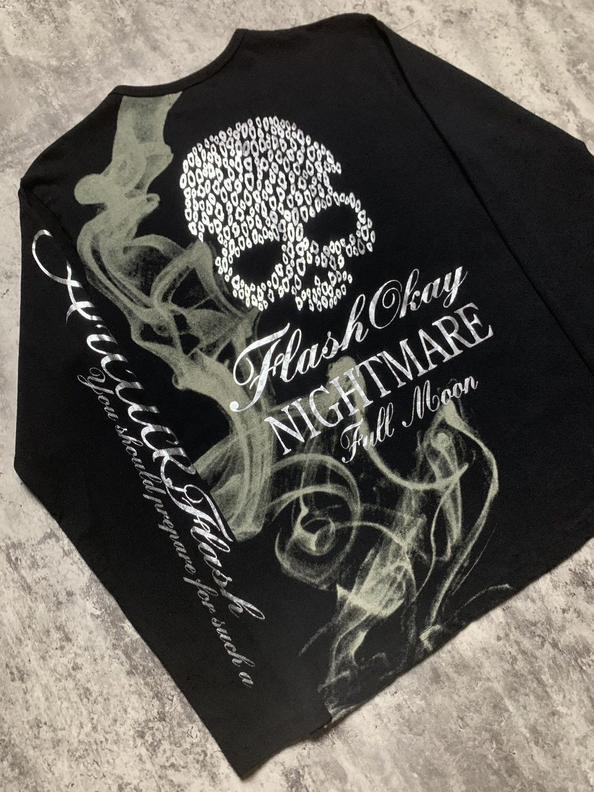 Y2K Defective Struct Smoke Skull Leopard gothic vkei Style