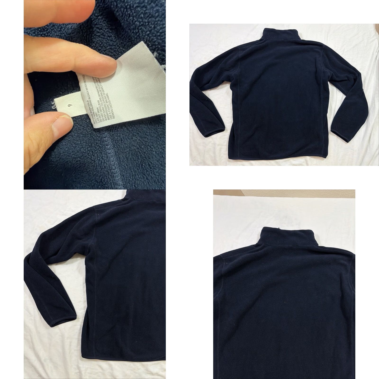 Uniqlo VINTAGE Uniqlo Men’s M Full Zip Fleece Windstopper Navy Blue Jacket Windbreaker Mens Size US M / EU 48-50 / 2 - 9 Thumbnail