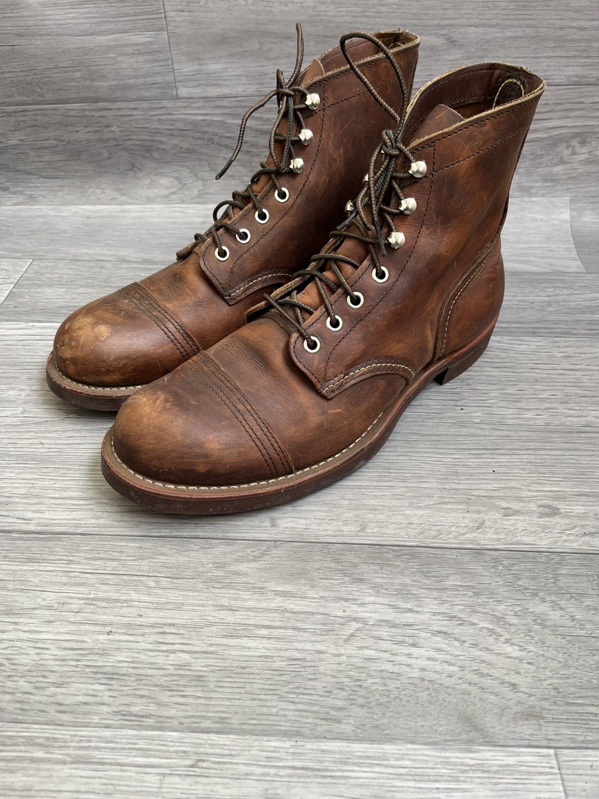 Red Wing Red wing iron ranger cap toe brown leather boots Size US 9 / EU 42 - 1 Thumbnail
