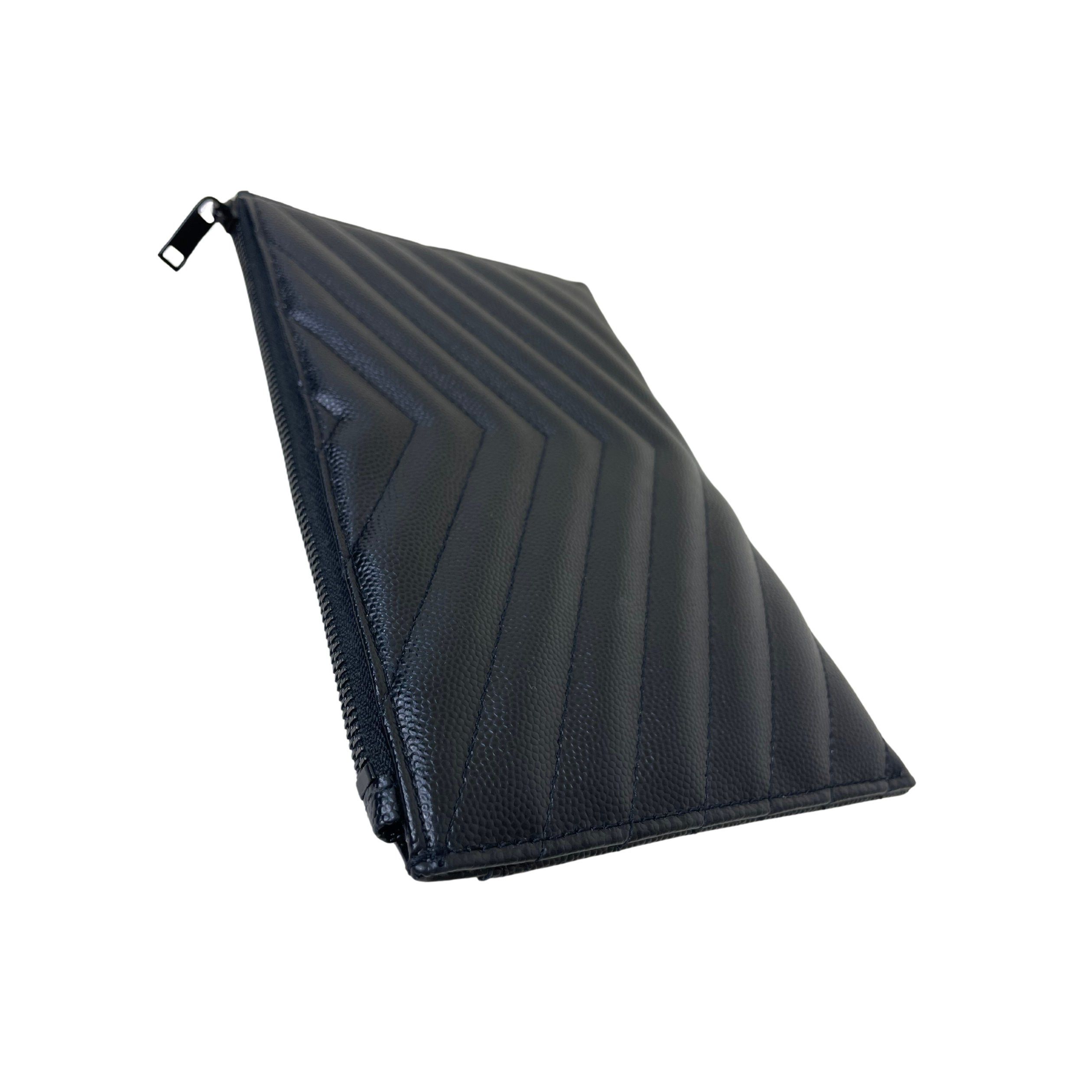 Saint Laurent Paris o1b1hav110325 Size: OS / Cassandre Matelasse Zipped Pouch Size ONE SIZE - 3 Thumbnail