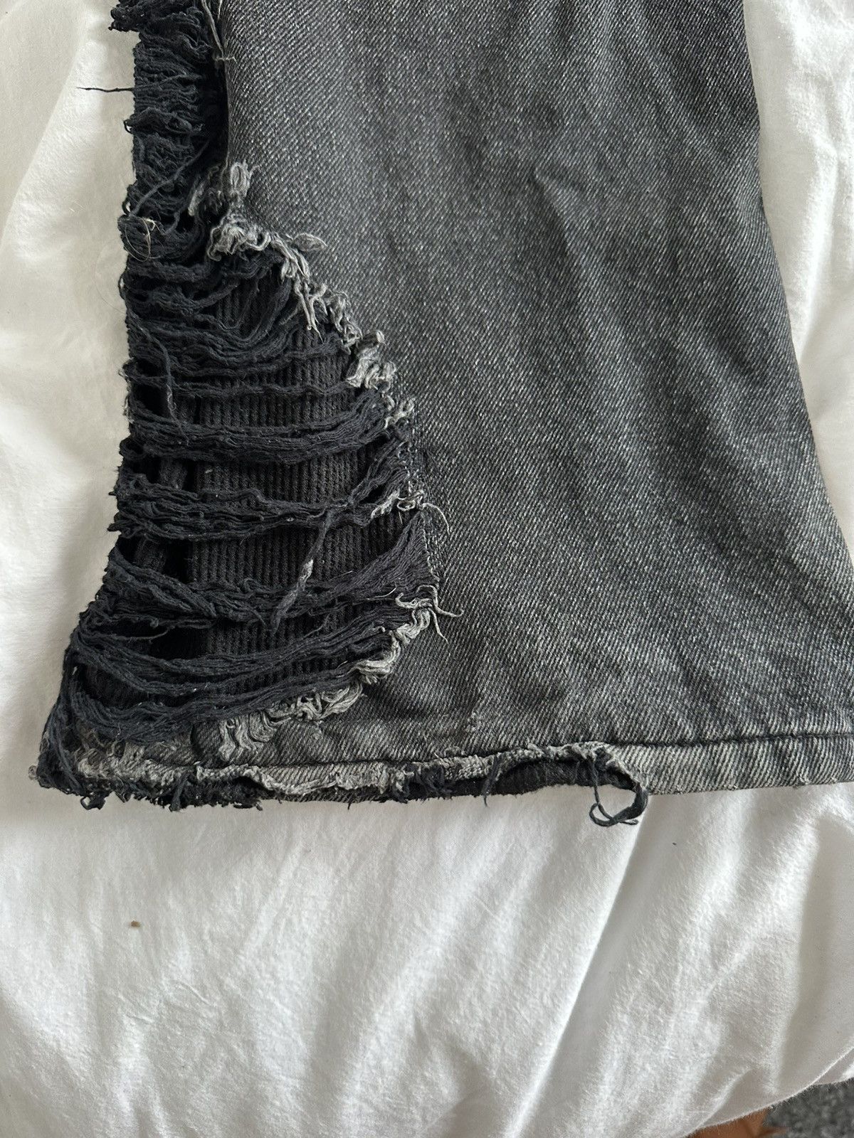 Designer × Japanese Brand × Vintage Faisean Dia black distressed perimeter denim jeans Size US 32 / EU 48 - 11 Thumbnail