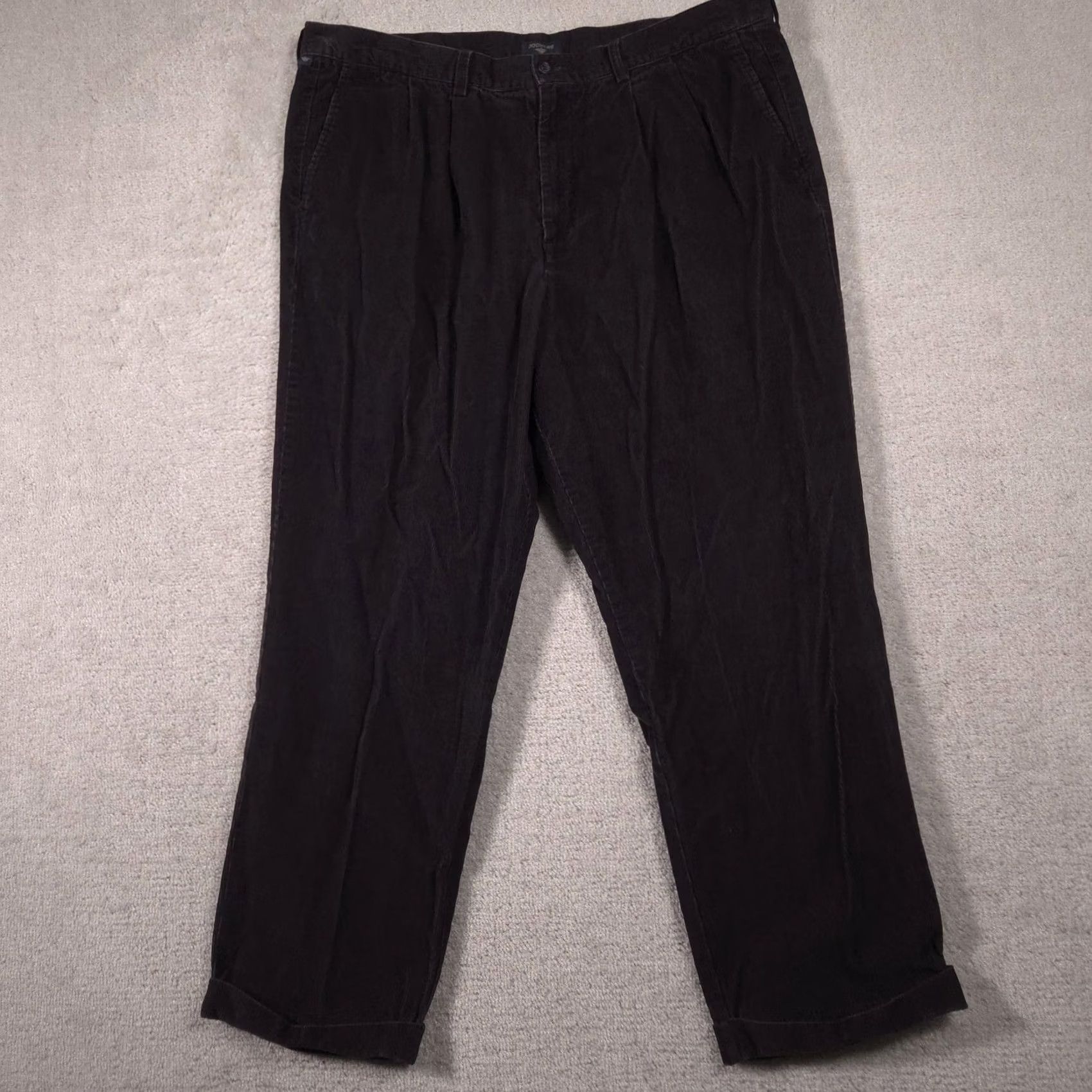 Dockers Dockers Pants Mens 40x30 Blue Corduroy Pleated Relaxed Fit Straight Leg Chino Size US 40 / EU 56 - 2 Thumbnail