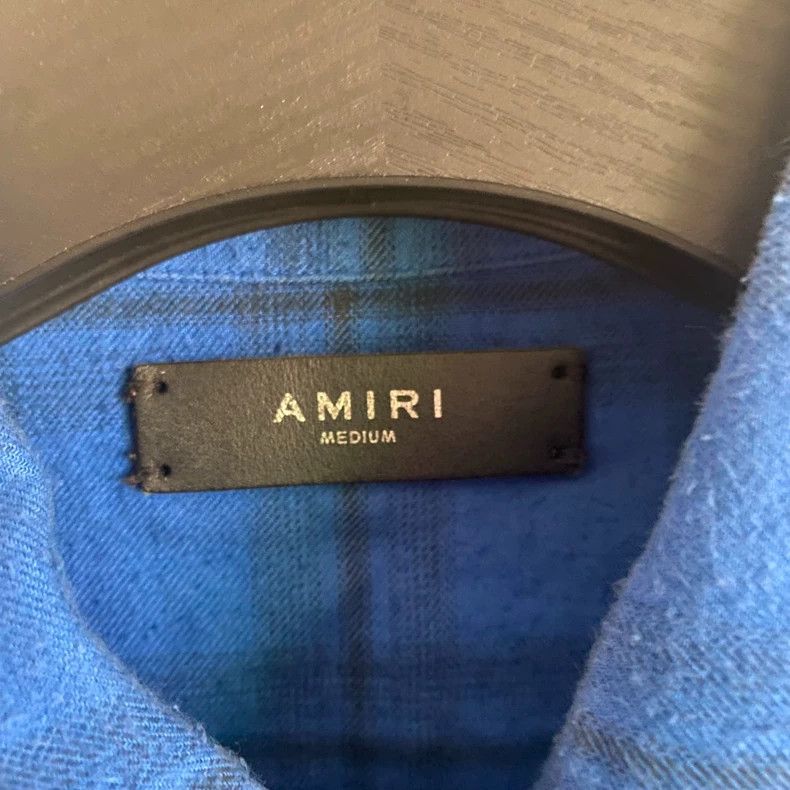 Amiri Amiri 18SS DISTRESSED PRINTED CHECKED COTTON-FLANNEL SHIRT Size US M / EU 48-50 / 2 - 5 Thumbnail