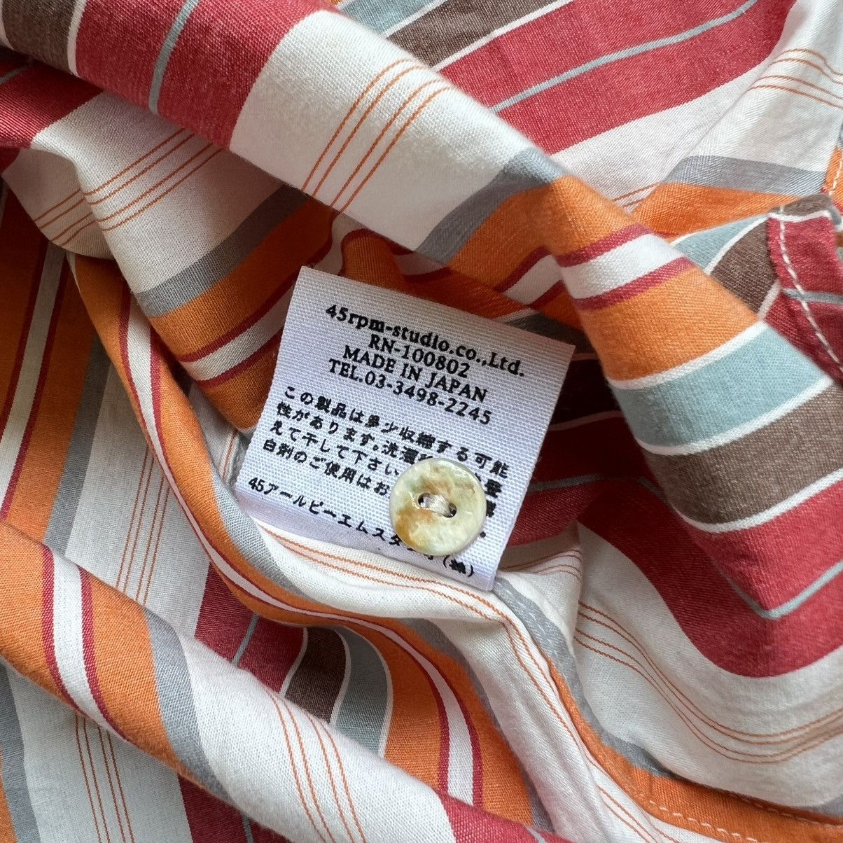 Kapital 45rpm Kapital Style Multicolor Vertical Stripe Button Shirt Size US M / EU 48-50 / 2 - 7 Thumbnail