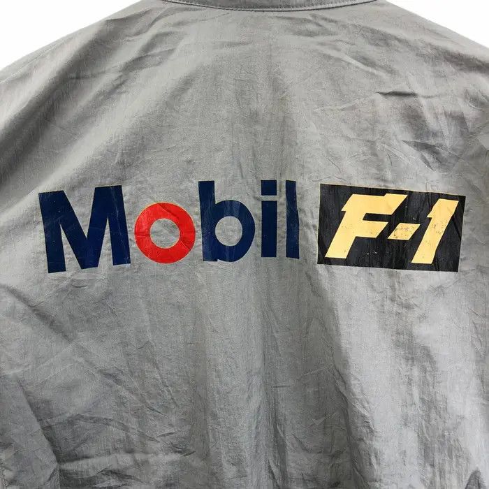 Vintage Vtg 90’ MOBIL F-1 RACING Team Formula 1 Jacket Motorsport Size US XL / EU 56 / 4 - 4 Thumbnail