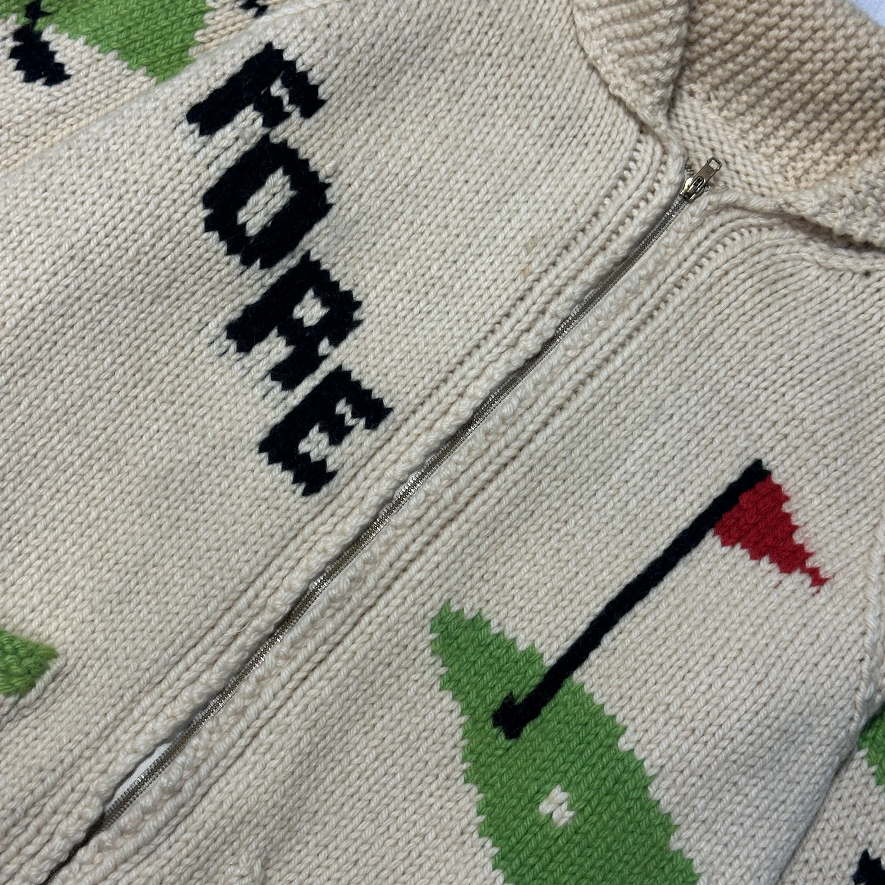 Other Vintage Hand Knit Golf Motif Cowichan Sweater Size M Size US M / EU 48-50 / 2 - 2 Thumbnail