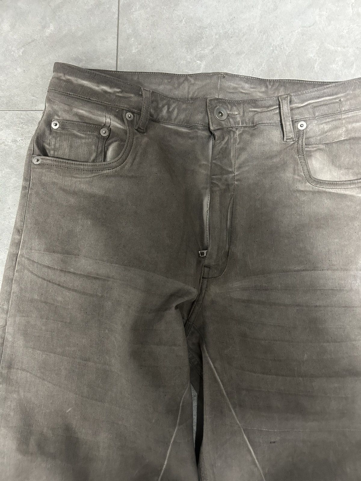 Rick Owens Drkshdw RICK OWENS DRKSHDW GETH FOILED LOOSE JEANS Size 30" / US 8 / IT 44 - 2 Thumbnail