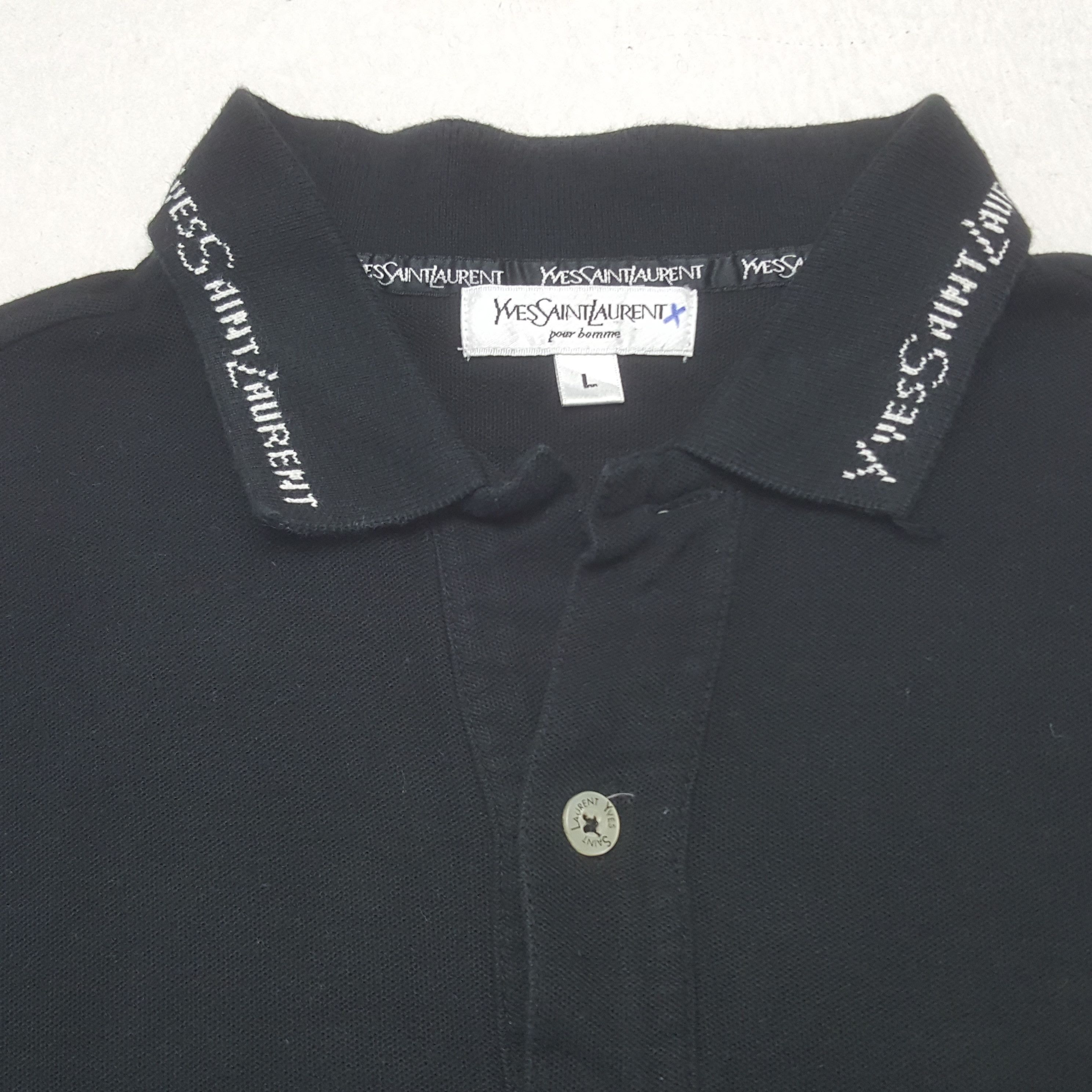 Yves Saint Laurent Vintage Yves Saint Laurent Designer Polos C301N42 Size US M / EU 48-50 / 2 - 4 Thumbnail