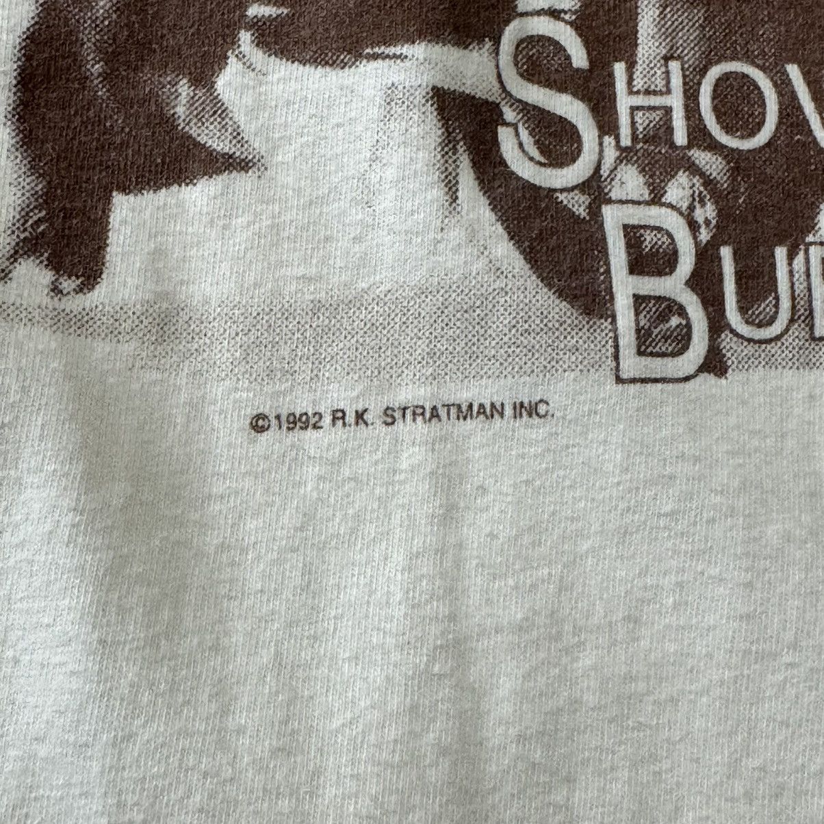 Harley Davidson × Vintage 1992 Sturgis Shovel-O Buffalo Motorcycle T-Shirt Size US XL / EU 56 / 4 - 3 Thumbnail