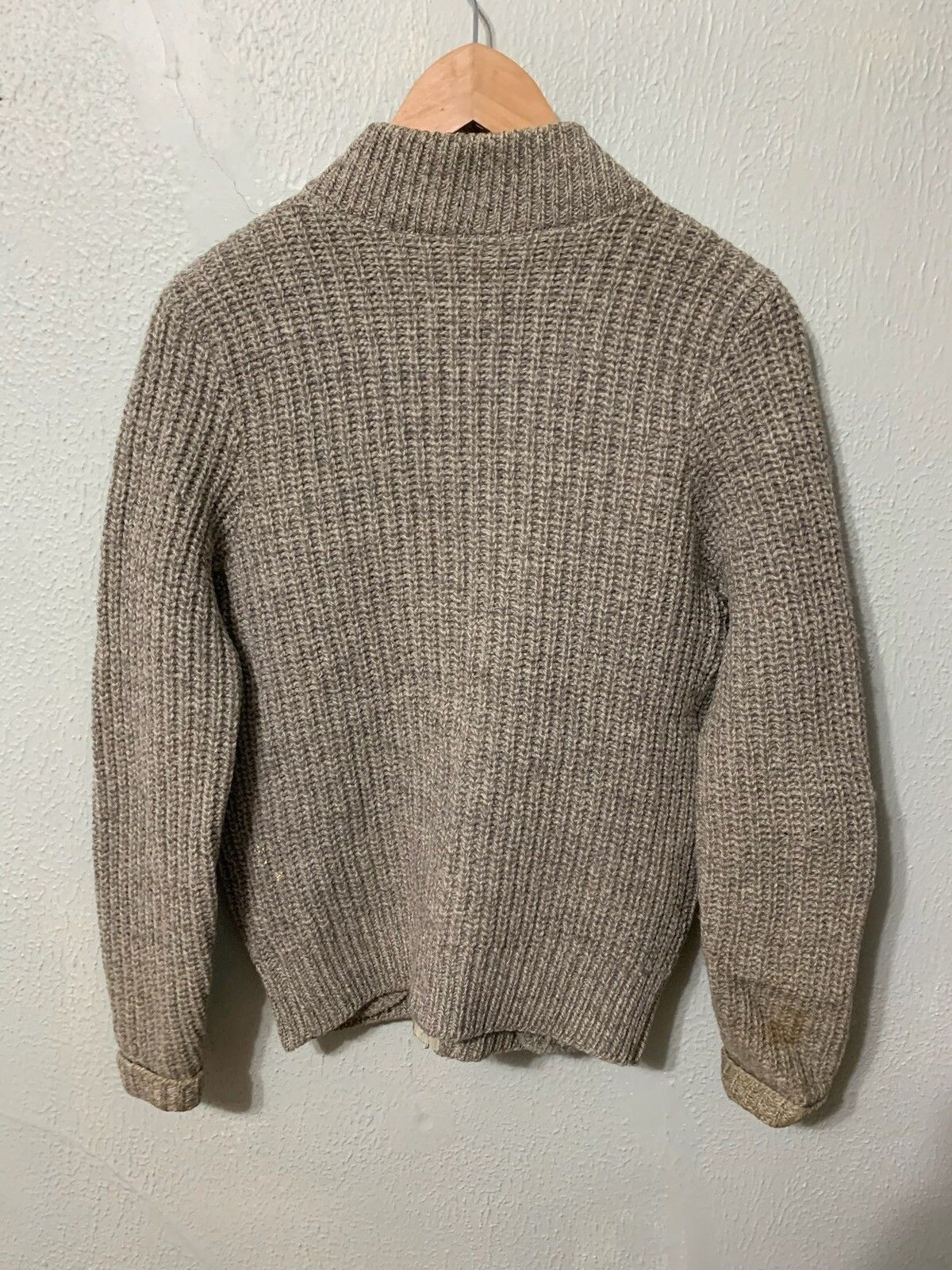 Vintage Vintage Lands End Gray Zip Up Knit Size US XXS / EU 40 - 2 Thumbnail