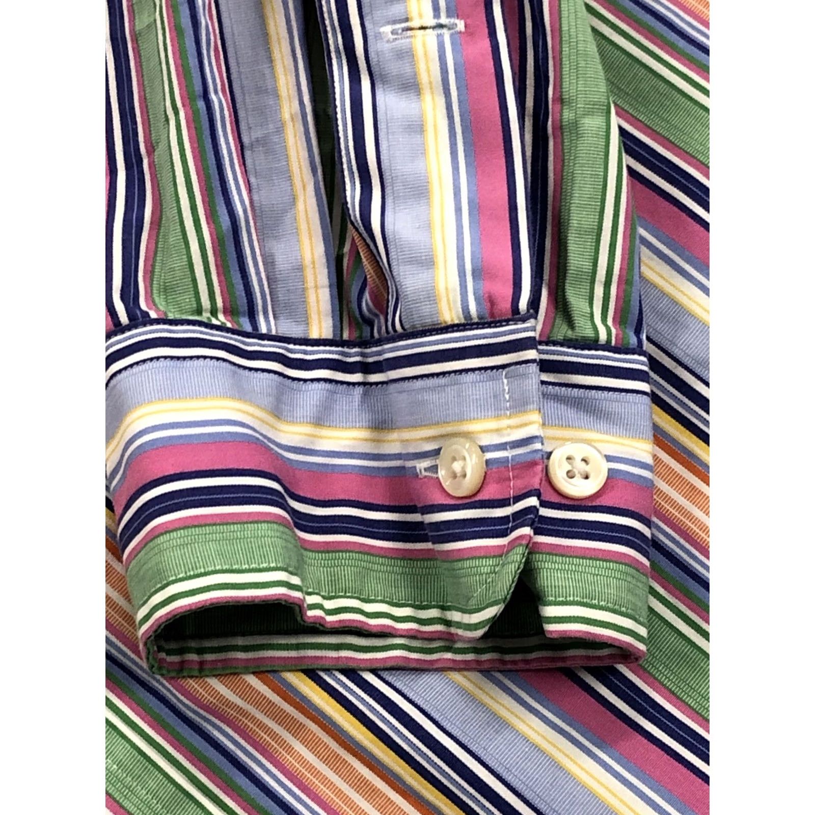 Ralph Lauren Ralph Lauren Polo Long Sleeve Button Shirt Striped Classic Fit 16 1/2 32/33 Men Mens Dress Shirt Pony Multicolor Ser Size US XL / EU 56 / 4 - 6 Thumbnail