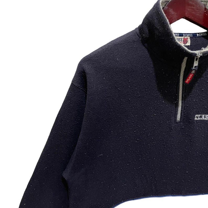 K-Swiss × Vintage Vintage 90s K-Swiss Quarter Zipper Multicolour Sweatshirt Size US M / EU 48-50 / 2 - 5 Thumbnail