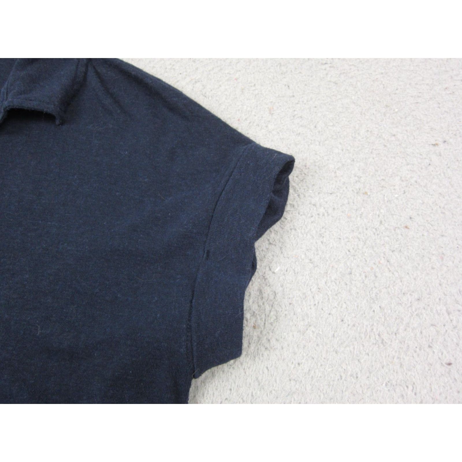 Banana Republic Banana Republic Shirt Womens M Blue Linen Blend Polo Collared Short Sleeve Casual City Classic Outdoor Womens Size M / US 6-8 / IT 42-44 - 4 Thumbnail