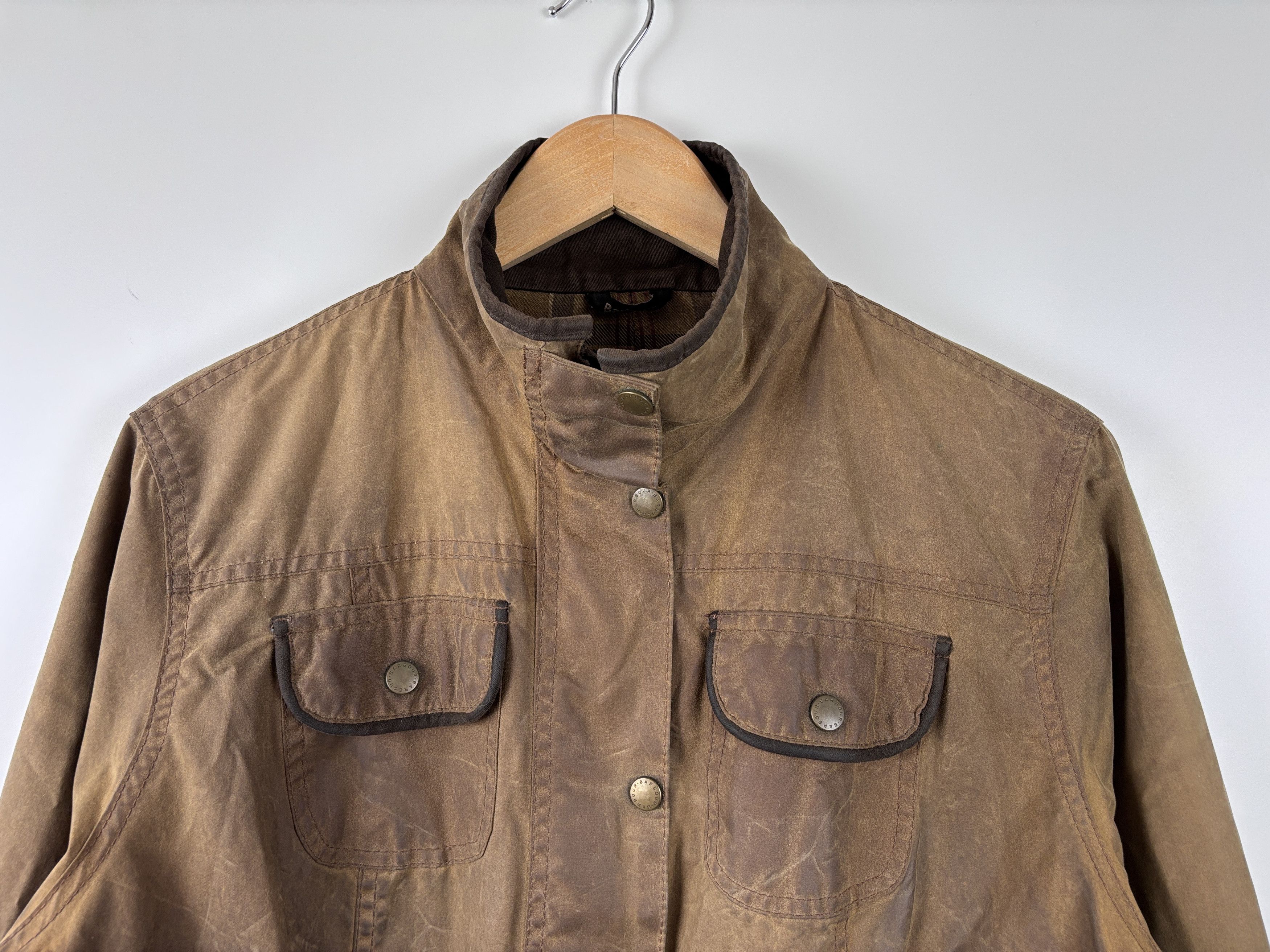 Barbour Barbour Ladies Utility Wax Jacket Brown Size UK 18 Size XL / US 12-14 / IT 48-50 - 2 Thumbnail
