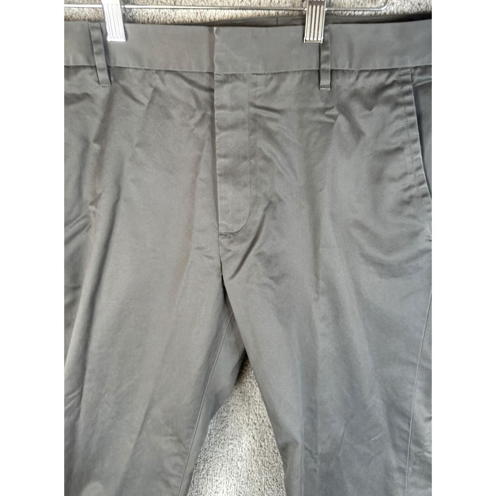 Bonobos Bonobos Weekday Warrior Chino Pants Slim 36x32 Gray Mens Regular Flat Front Size US 36 / EU 52 - 4 Thumbnail