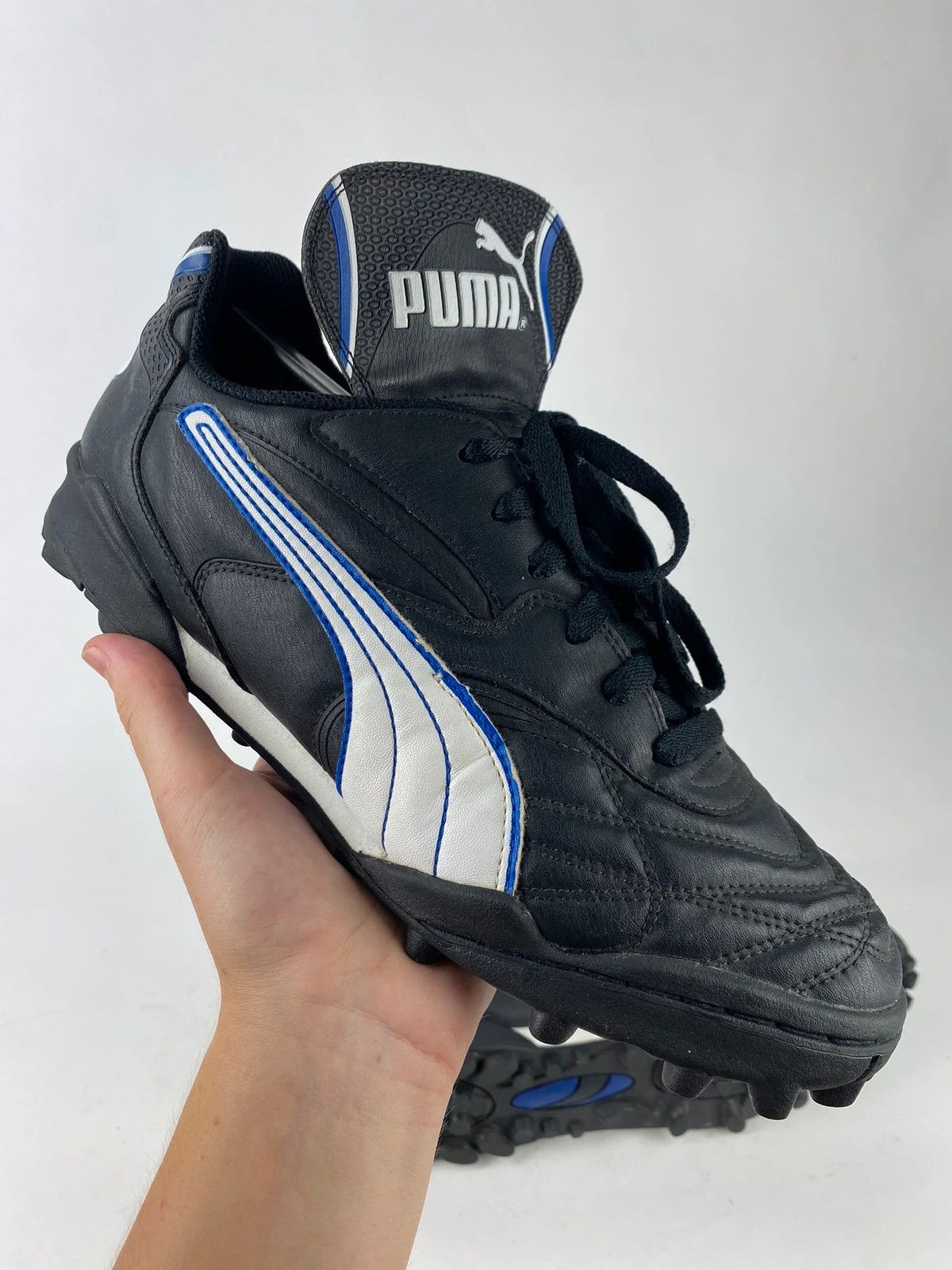 Japanese Brand × Puma puma soccer shoes sport vintage retro turf football bloke Size US 11.5 / EU 44-45 - 1 Thumbnail