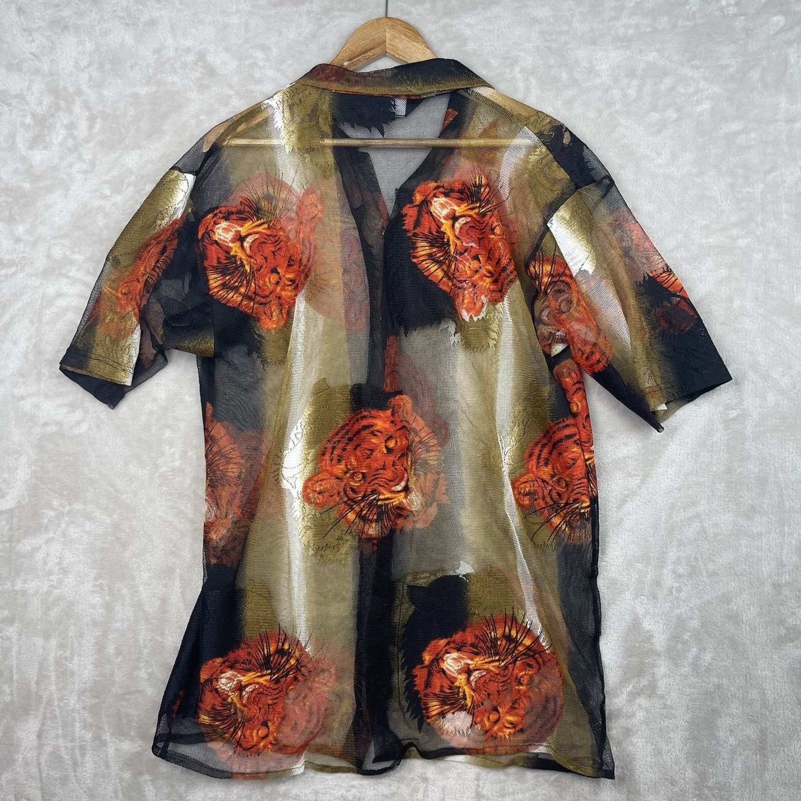 Other Trust Couture Collection Shirt Sheer Tiger Head Clubwear Size US M / EU 48-50 / 2 - 8 Thumbnail