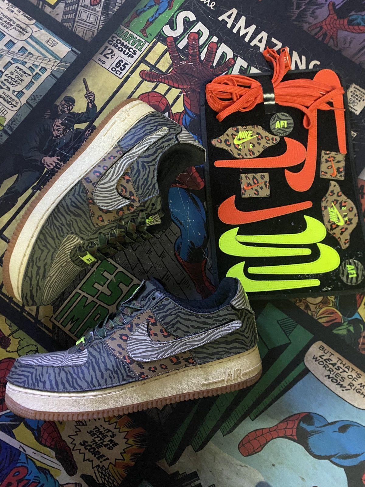 Nike Nike Air Force 1 Animal Paint Size US 8.5 / EU 41-42 - 1 Thumbnail
