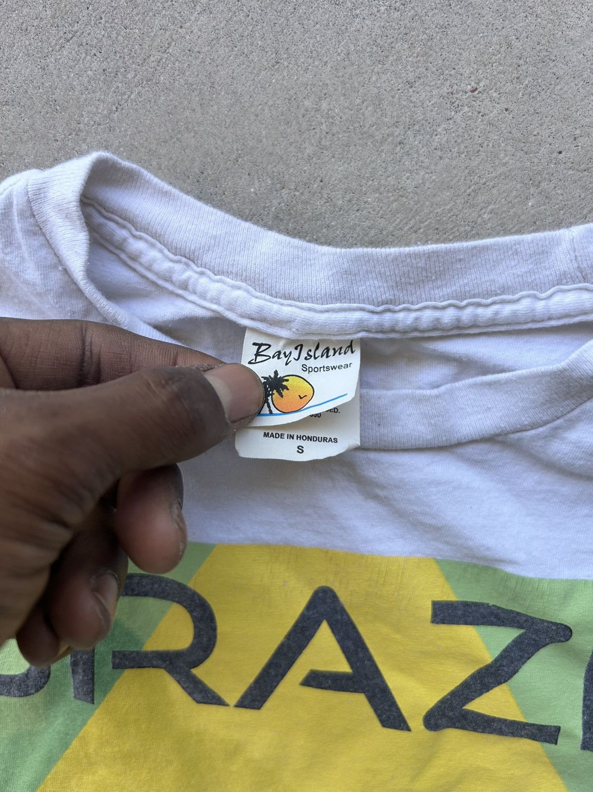 Japanese Brand × Vintage Y2K Brasil Spell Out t shirt Size US S / EU 44-46 / 1 - 2 Thumbnail