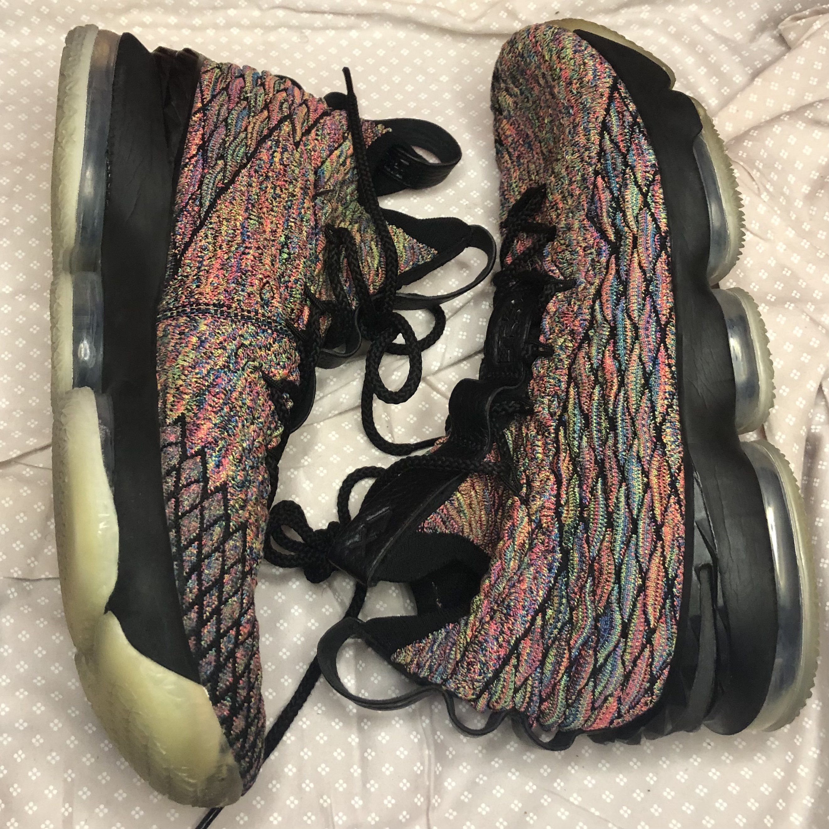 Nike LeBron 15 Fruity Pebble Black – Size 11.5 Size US 11.5 / EU 44-45 - 6 Thumbnail