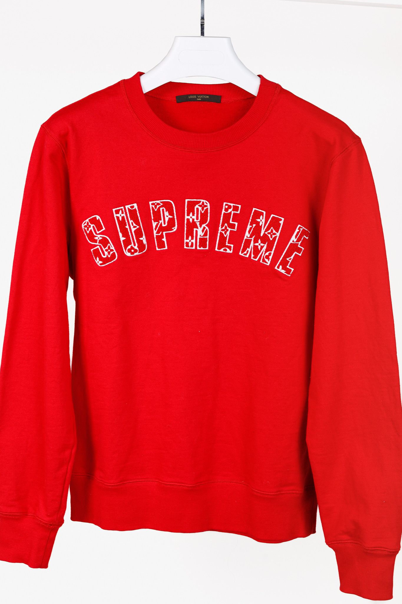 Louis Vuitton × Supreme Louis Vuitton x Supreme Red Arc Logo Crewneck Sweatshirt Size US S / EU 44-46 / 1 - 3 Thumbnail