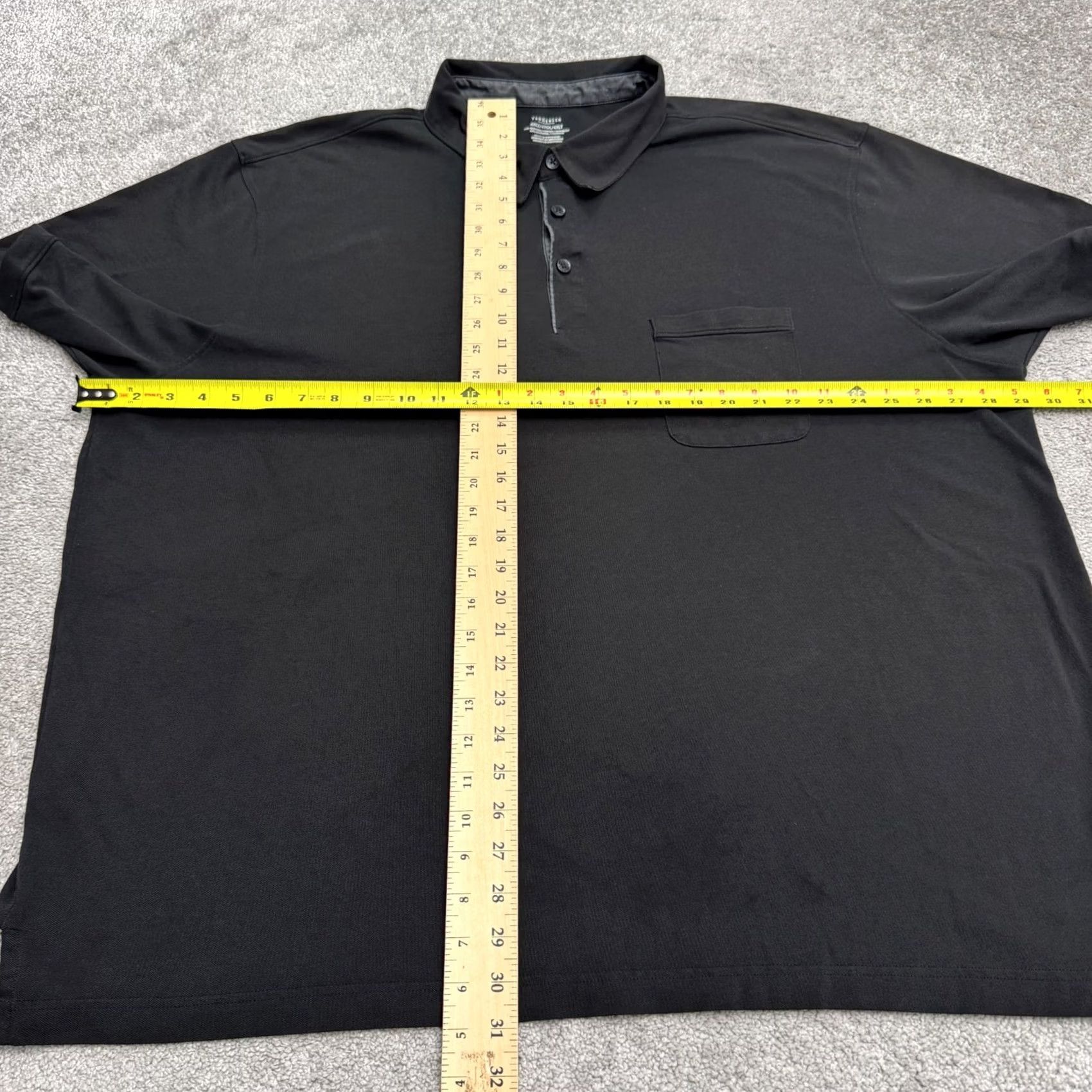 Van Heusen Van Heusen Polo Shirt Men 4XL Tall Black Short Sleeve Cotton Blend Preppy Casual Shirt Size US XXL / EU 58 / 5 - 6 Thumbnail