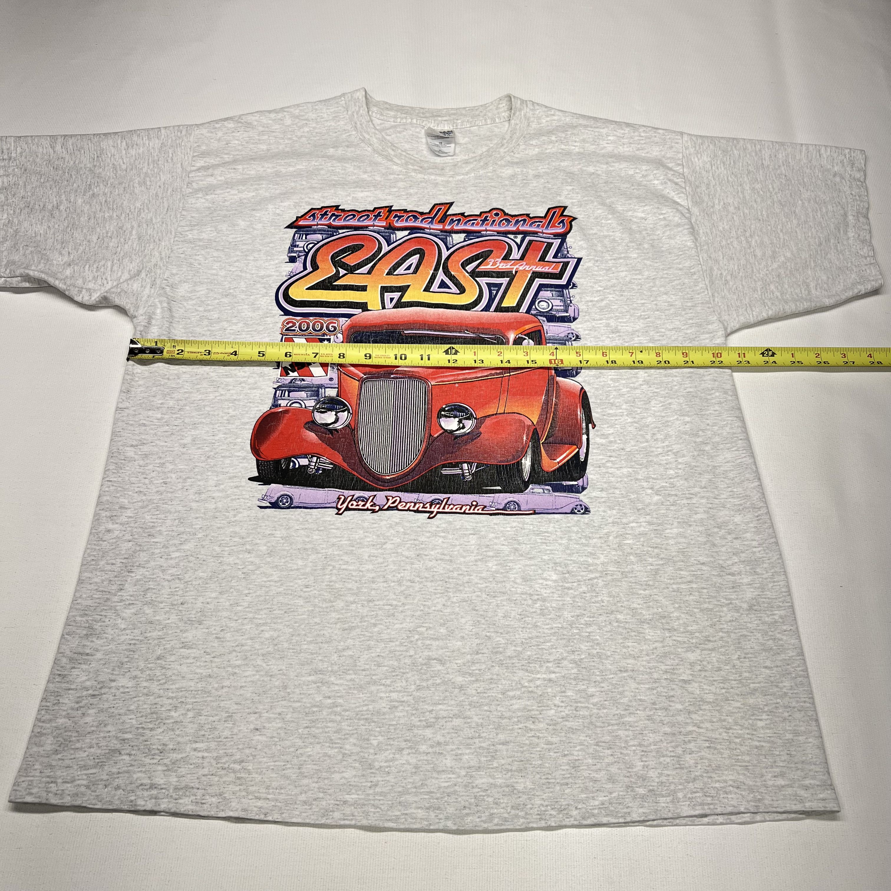 Gildan × Vintage Street Rod Tee Shirt Grey Car Classic NSRA Auto Graphic Y2K Size US XL / EU 56 / 4 - 16 Thumbnail