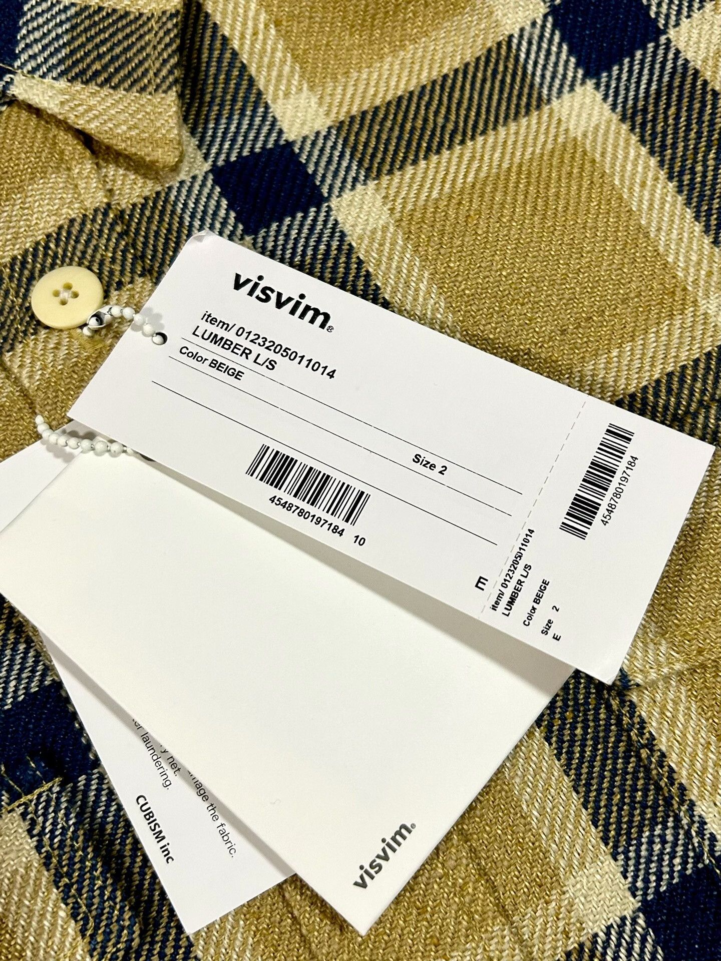 Visvim visvim lumber shirt in beige plaid Size US L / EU 52-54 / 3 - 6 Thumbnail