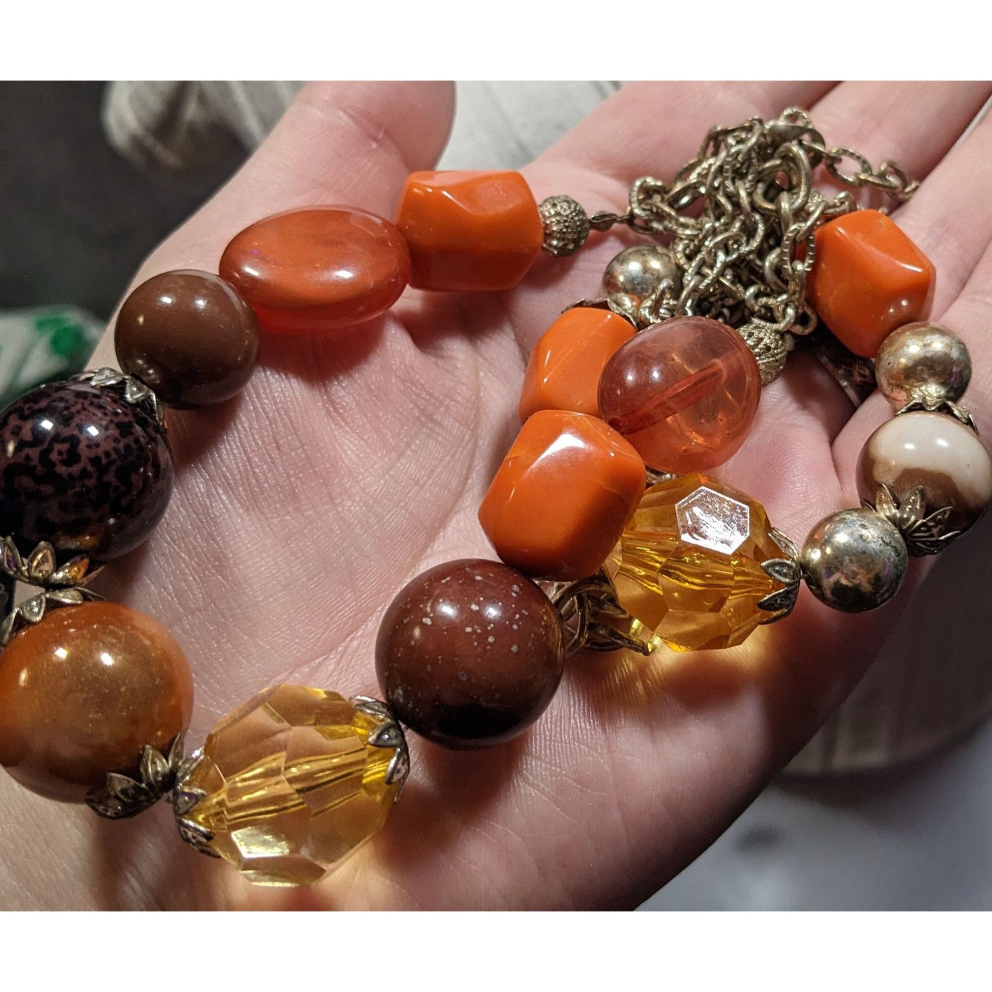 Other Chunky Earth Tone Beaded Layered Necklace Size ONE SIZE - 3 Thumbnail
