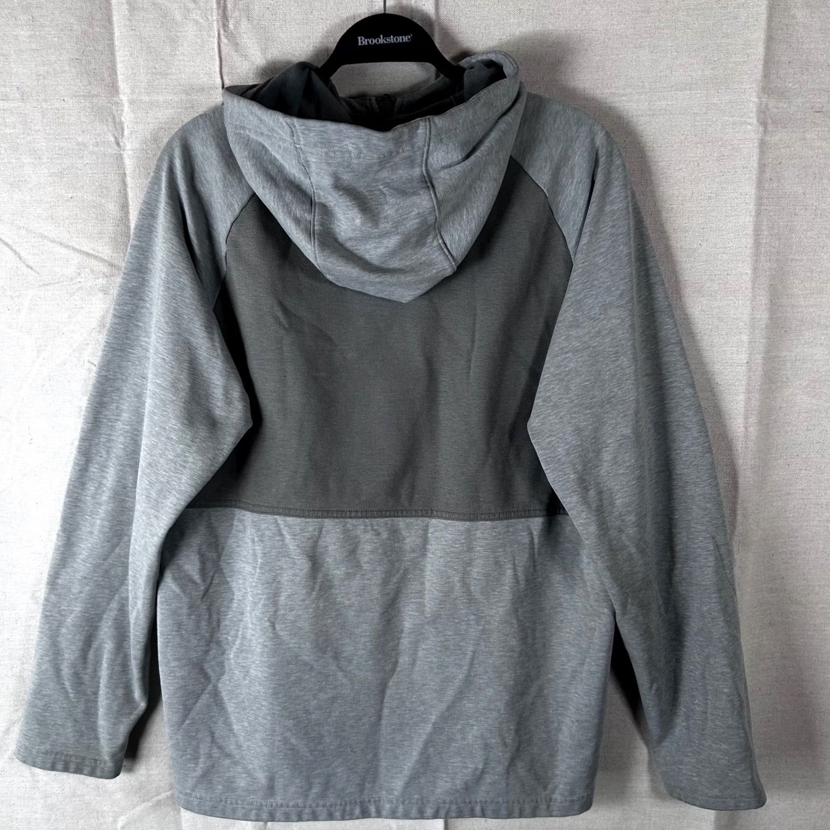 Nike Nike Therma-FIT Hoodie Mens Large Gray Full Zip Sweatshirt Neon Green Accents Size US L / EU 52-54 / 3 - 2 Thumbnail