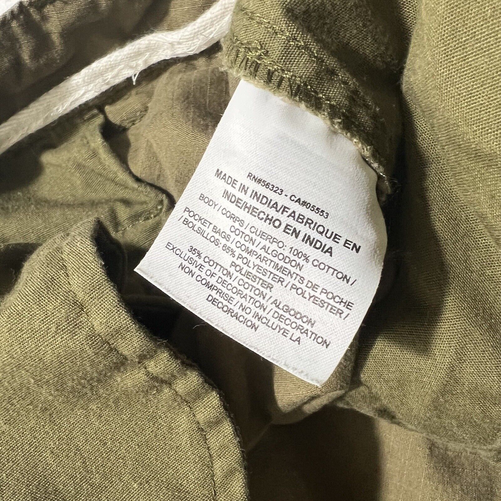 Nike Nike Men's 38 Cargo Pocket 10" Inseam Shorts Olive Green Size US 38 / EU 54 - 7 Thumbnail