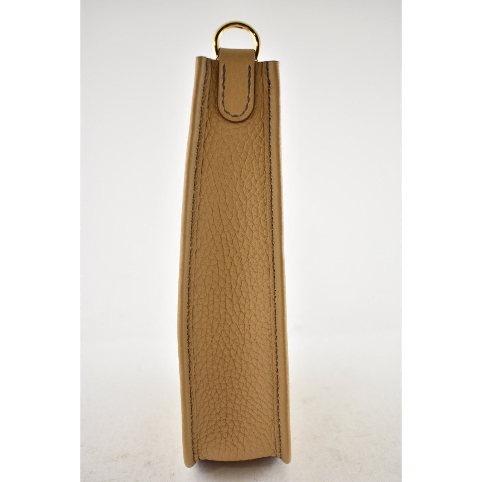Hermes Hermes Mini Evelyne Camel Gold Leather Crossbody Bag Size ONE SIZE - 12 Thumbnail