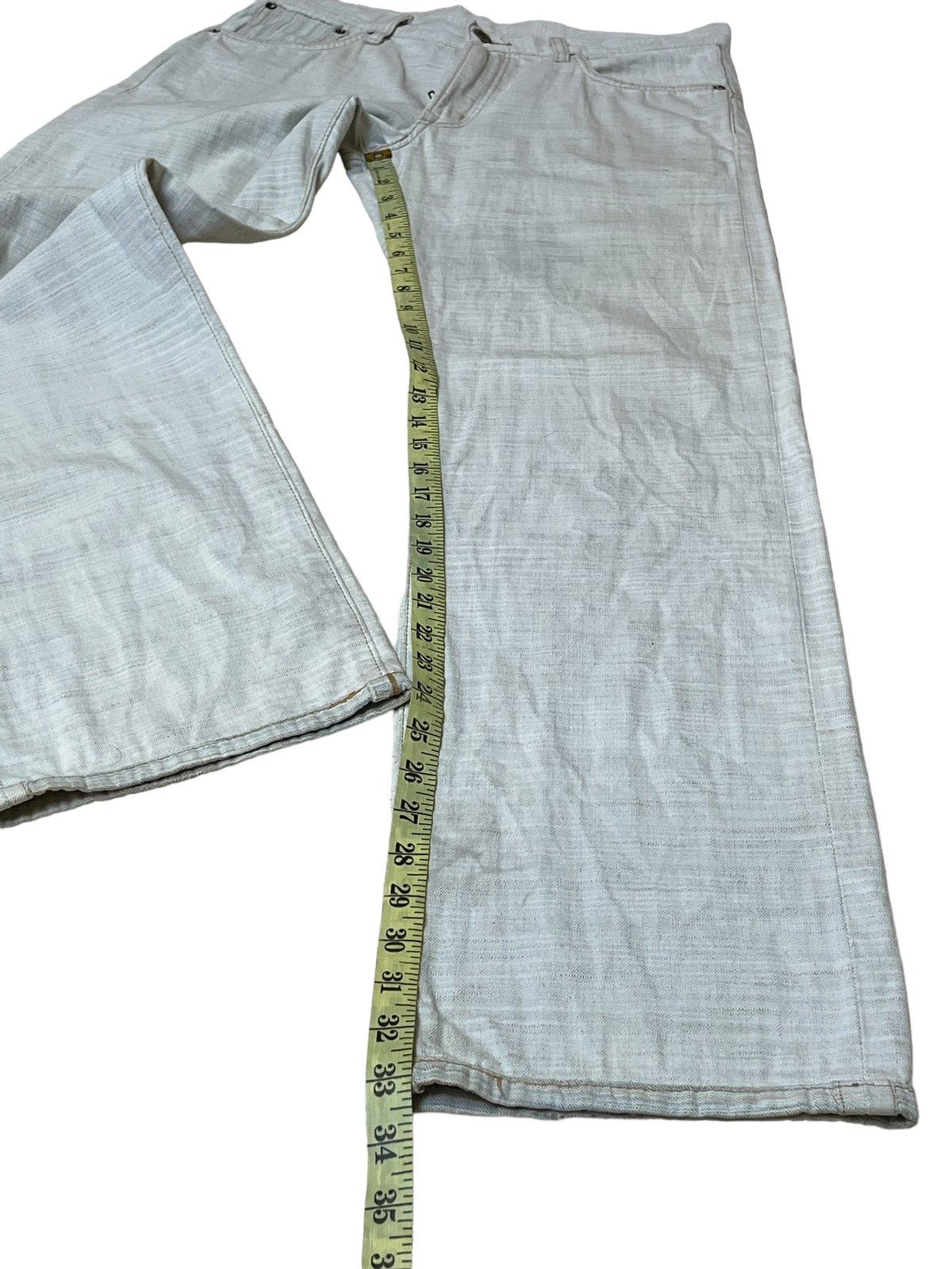 Edwin SICK 90s VINTAGE EDWIN GRAND BLUE SELVAGE 13oz DENIM Size US 33 - 20 Thumbnail