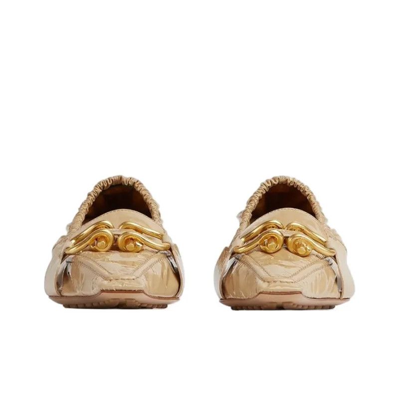 Bottega Veneta o1n1vont1124 Madame Calfskin Pumps in Beige Size US 6.5 / IT 36.5 - 4 Thumbnail