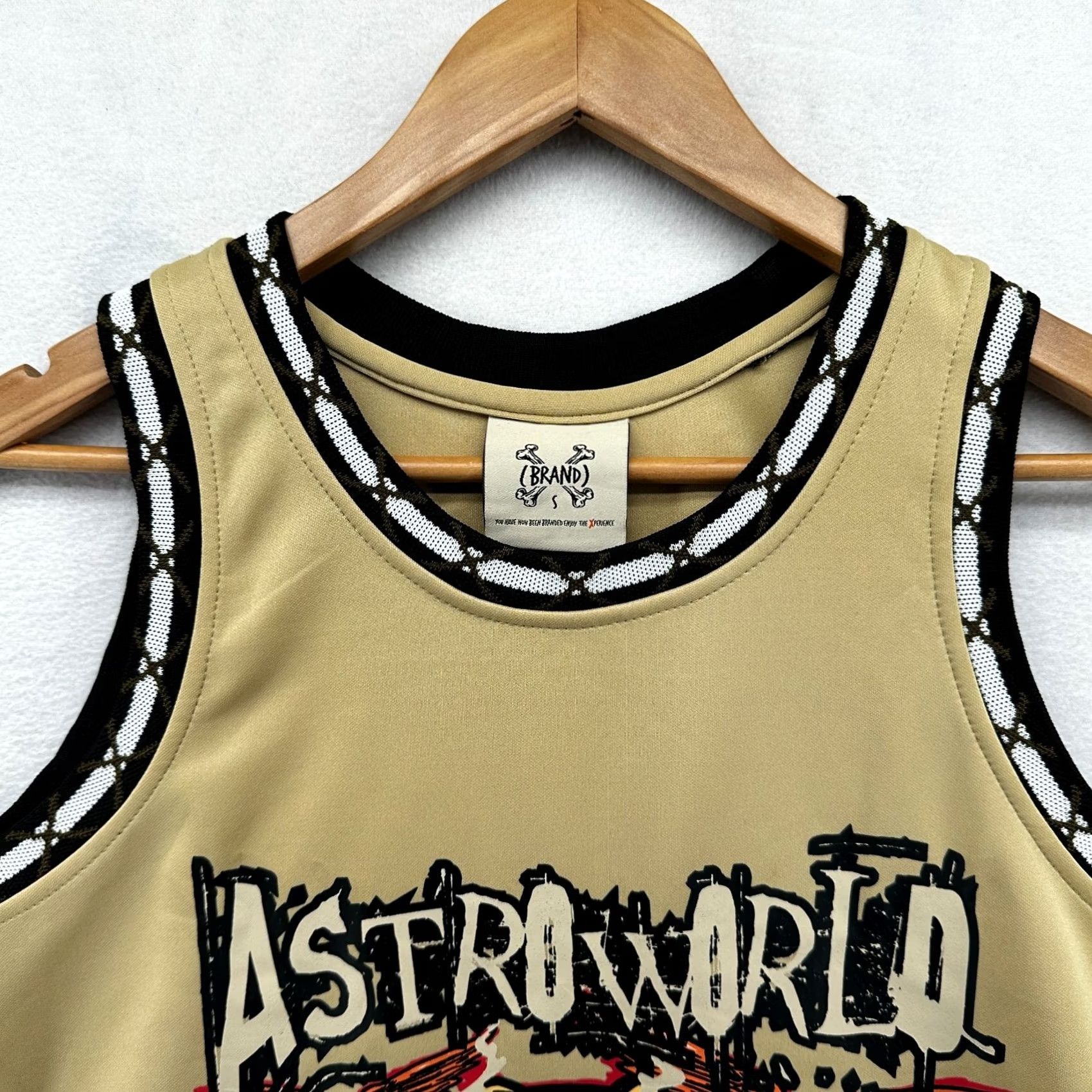 Vintage Brand X Astroworld Jack 01 Jersey Tank Men's Yellow Small Graphic Sleeveless Size US S / EU 44-46 / 1 - 3 Thumbnail